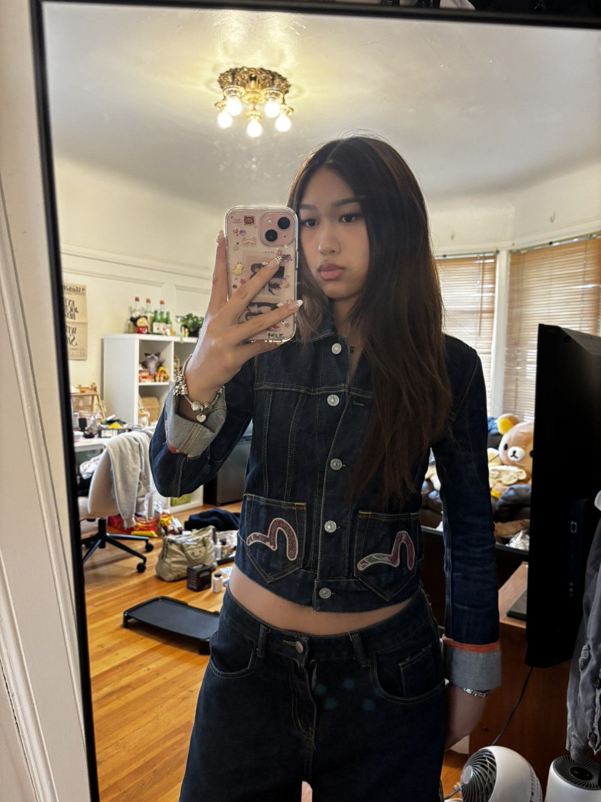 Evisu Evisu jean jacket with pocket and accents Size S / US 4 / IT 40 - 9 Thumbnail
