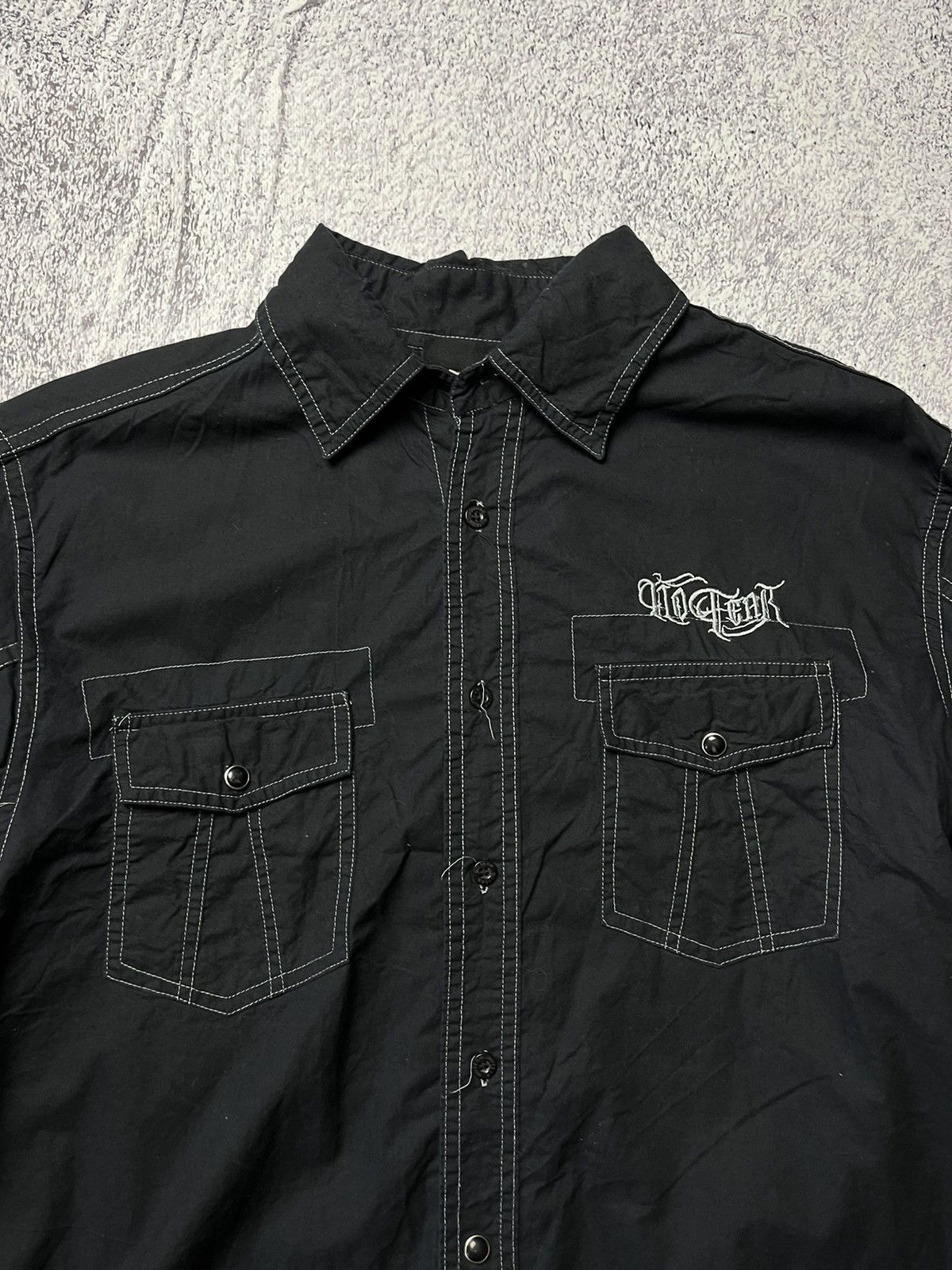 No Fear Vintage No Fear Button Up Shirt Big Logo USA Size US M / EU 48-50 / 2 - 6 Thumbnail