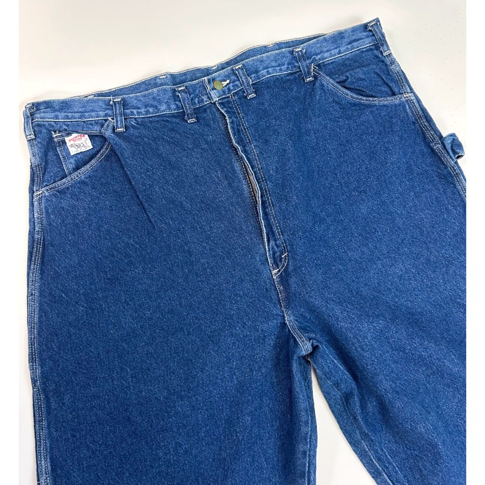 Carhartt VINTAGE True VTG Workwear 80s Pointer Brand Carhartt Style Carpenter Jeans 48x32 NEW USA Denim Blue 5-Pocket Men Regular Zipper Wool? (no) Size US 32 / EU 48 - 3 Thumbnail