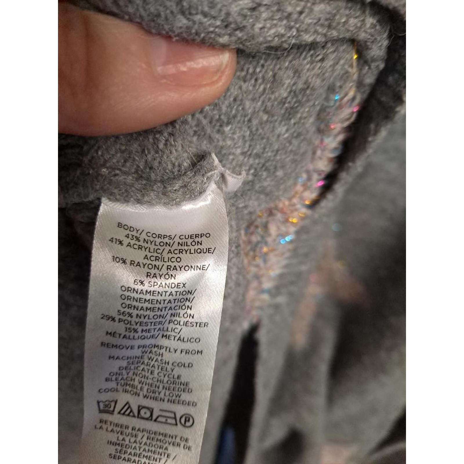 Lou & Grey Lou & Grey for Loft Gray Crew Neck‎ Star Sweater Size XL Size XL / US 12-14 / IT 48-50 - 7 Thumbnail