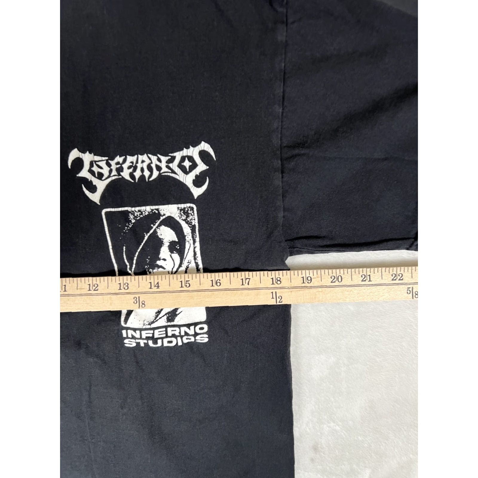 Vintage Inferno Studios T-Shirt Size S Grunge Hip Hop Graphic Tee Black Size US S / EU 44-46 / 1 - 5 Thumbnail