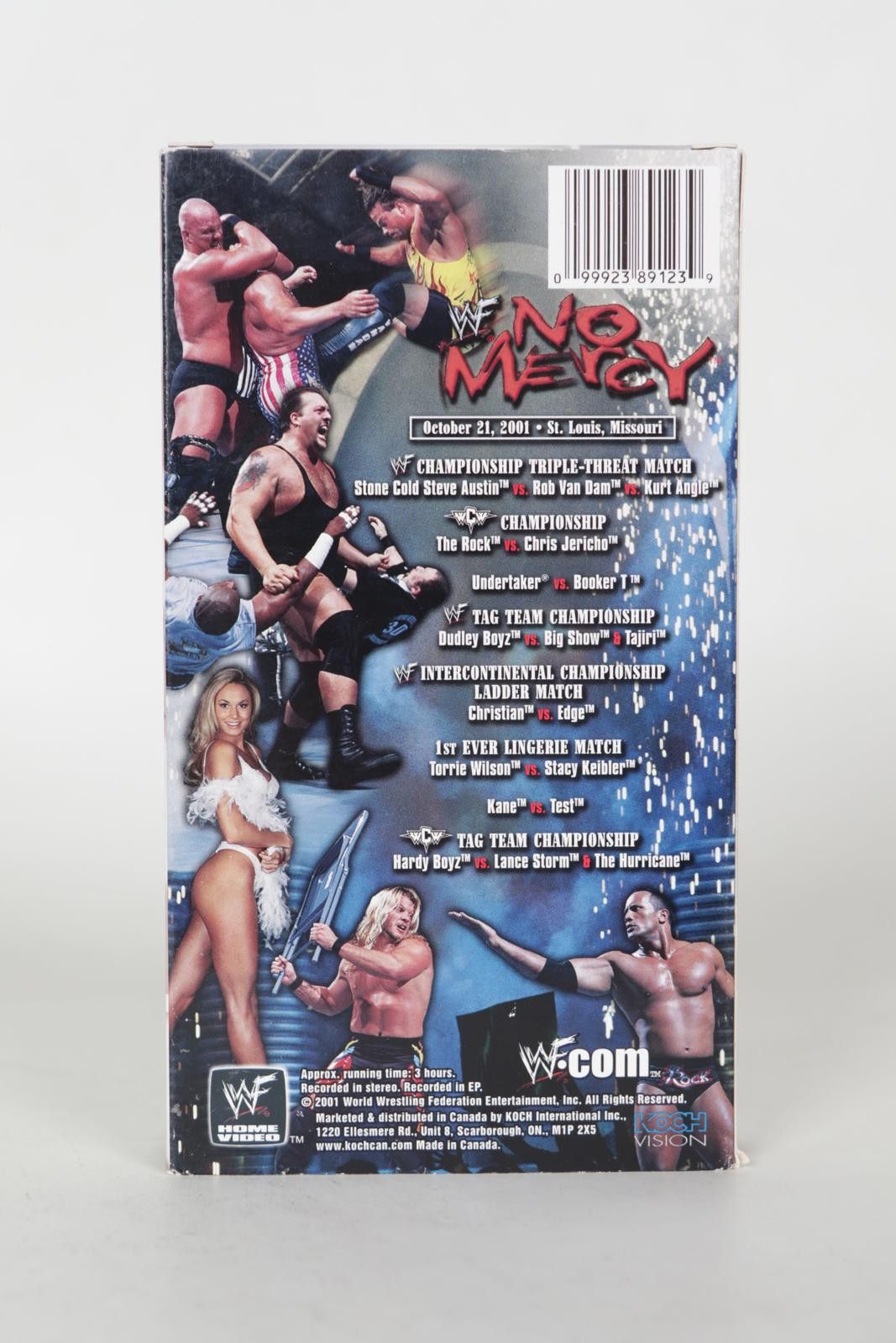 WWF 01' WWF No Mercy VHS Tape Size ONE SIZE - 3 Thumbnail
