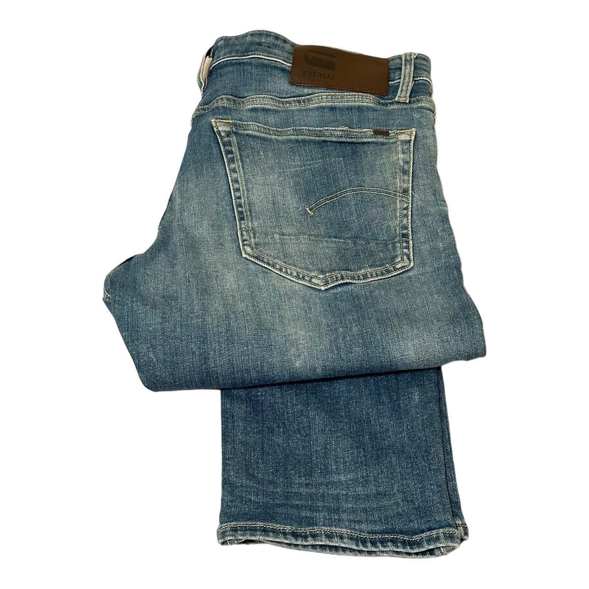 G-Star G Star Raw Denim Jeans 3301 Blue Size 33/32 (100% Authentic) Size US 33 - 10 Thumbnail