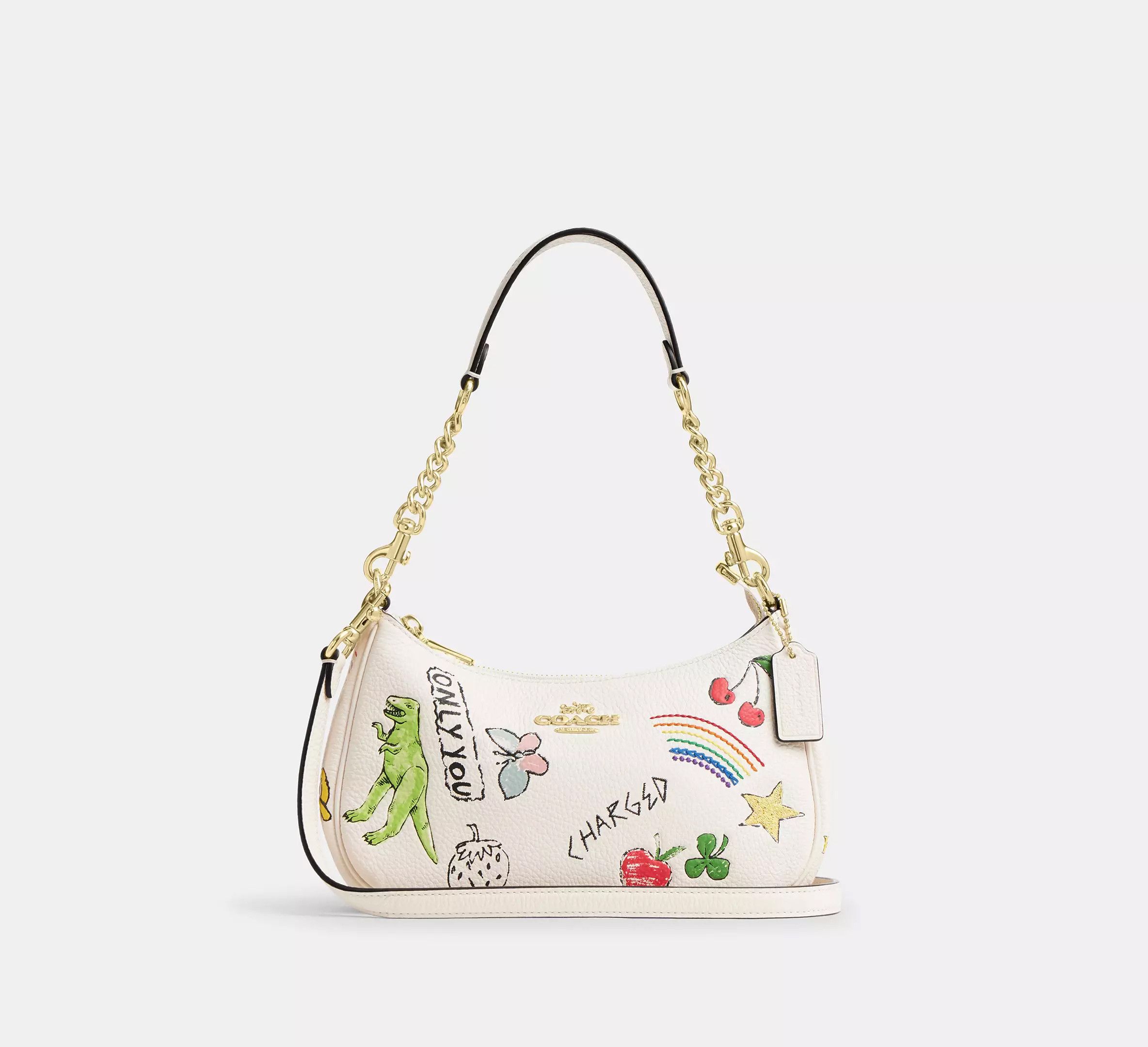 Coach NWT Coach Teri Shoulder Bag With Sketch Print CAK17 Size ONE SIZE - 7 Thumbnail