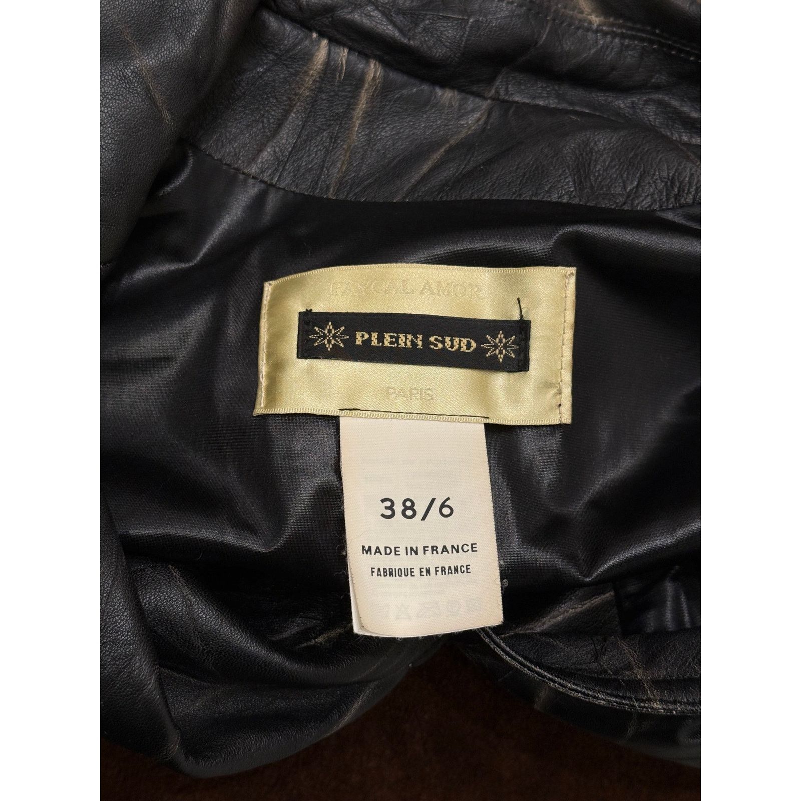 plein sud 2000s Plein Sud dyed effect distressed leather jacket Size S / US 4 / IT 40 - 13 Thumbnail