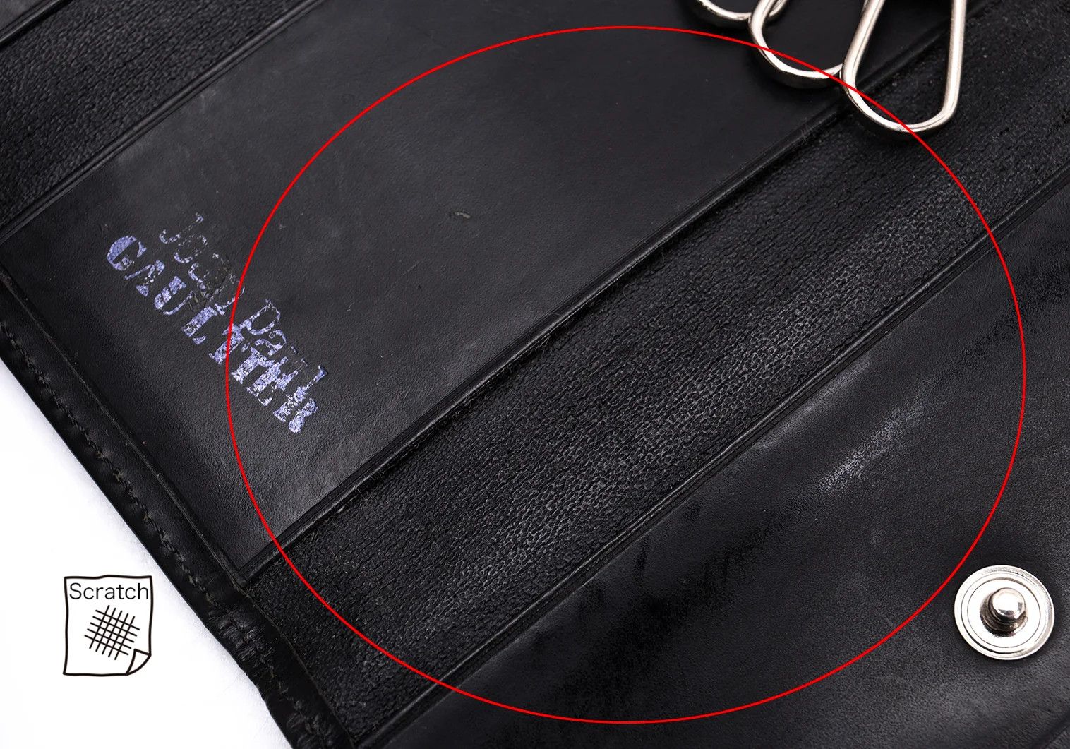 Jean Paul Gaultier Metal Plate Key Case in Black Size ONE SIZE - 12 Thumbnail