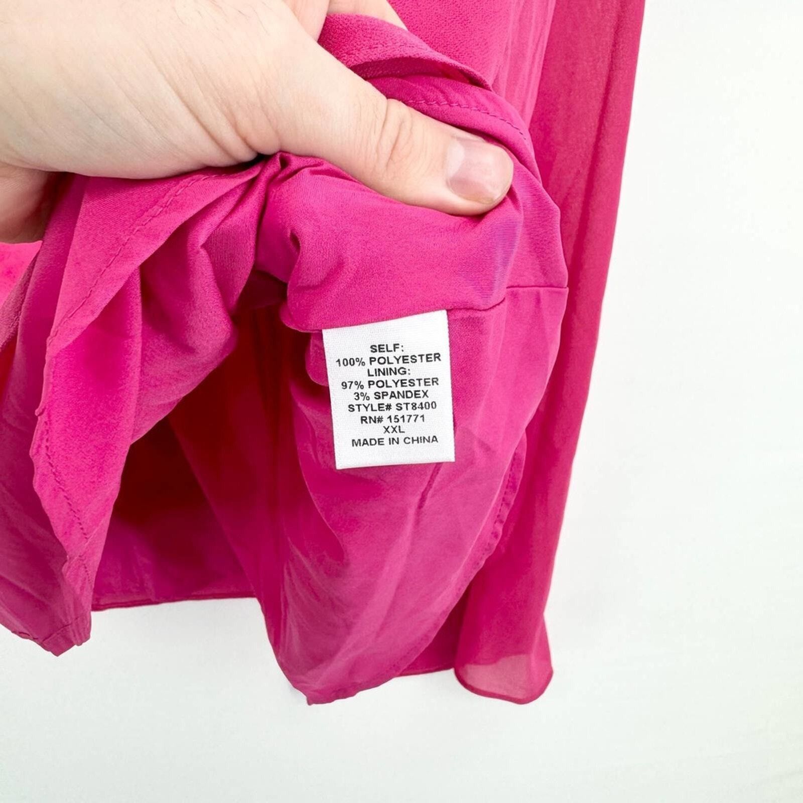 Other Heatherly VNeck Flared Sleeve Semi Sheer NWT Blouse Size XXL Size XXL / US 16-18 / IT 52-54 - 2 Thumbnail