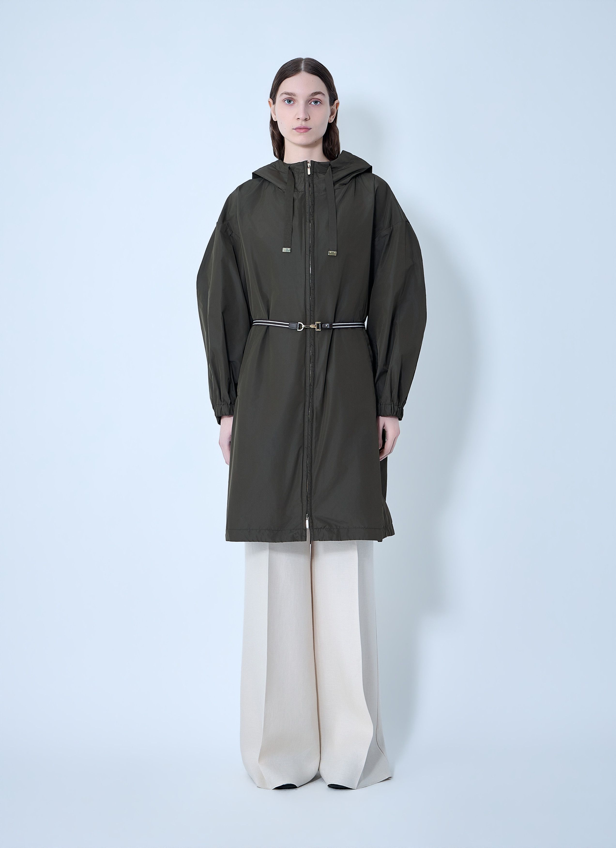 Max Mara Belted Hooded Coat Size M / US 6-8 / IT 42-44 - 1 Thumbnail
