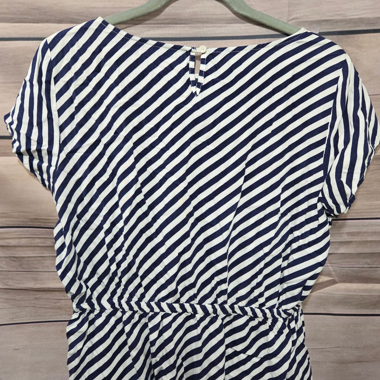 J.Crew J. Crew Blue Striped Cinch Women's A-Line Mini Dress Size 8 Size M / US 6-8 / IT 42-44 - 12 Thumbnail