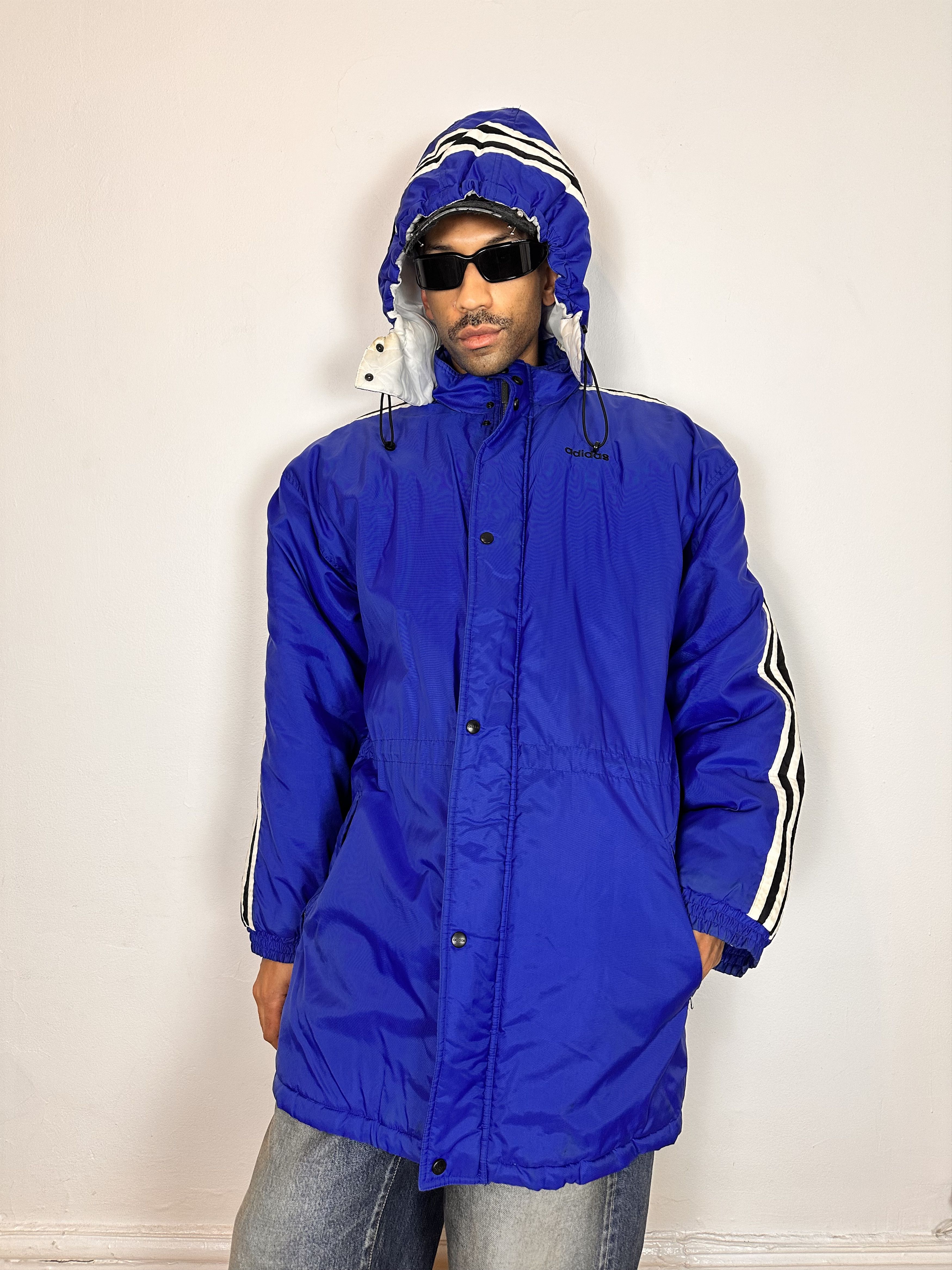 Adidas Vintage ADIDAS Blue Winter Puffer Coat - XXL Size US XXL / EU 58 / 5 - 6 Thumbnail