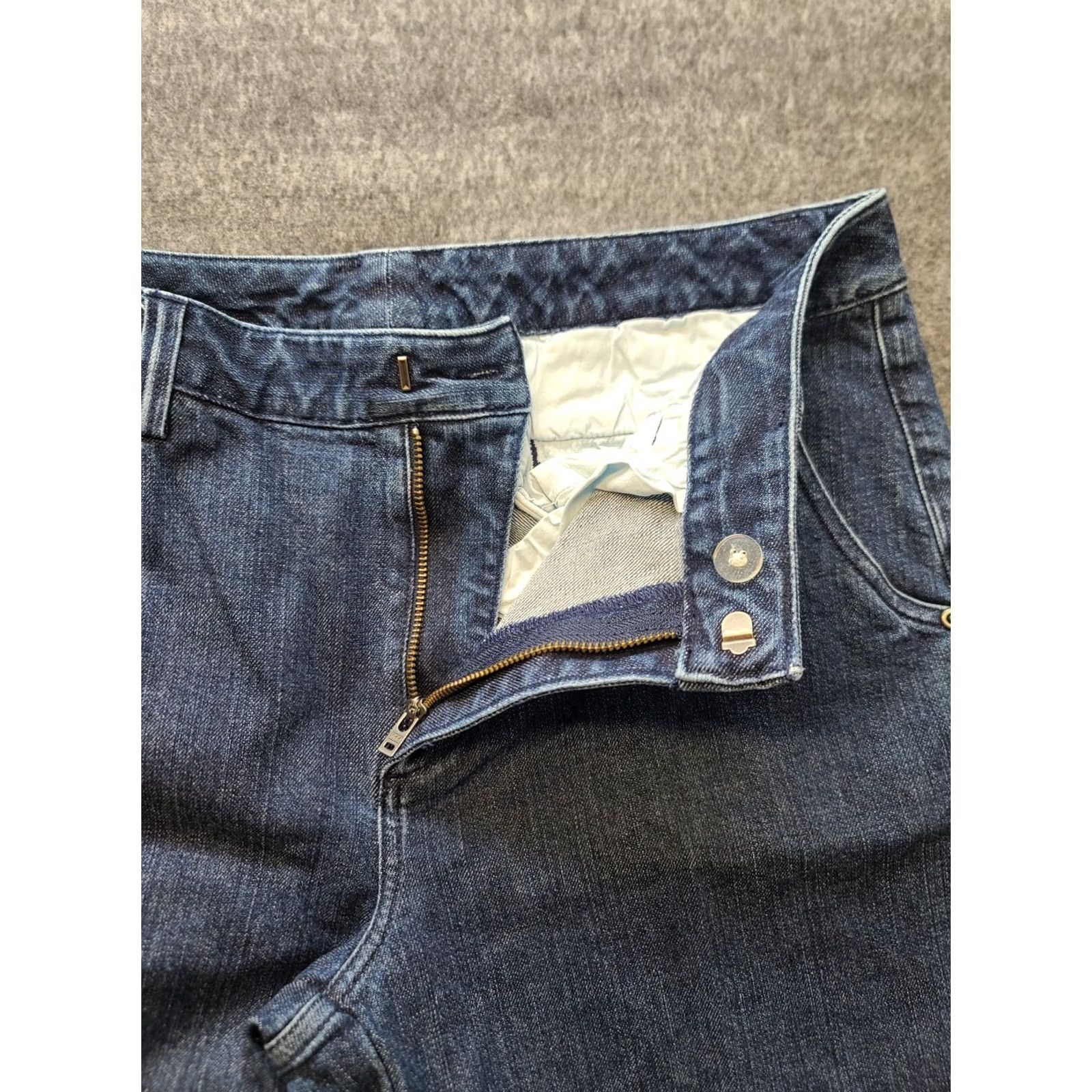 Vintage Duluth Trading Flex Fire Hose Jeans Womens 10x33 Relaxed Fit Stretch Denim Workwear Jeans Size 32" / US 10 / IT 46 - 7 Thumbnail