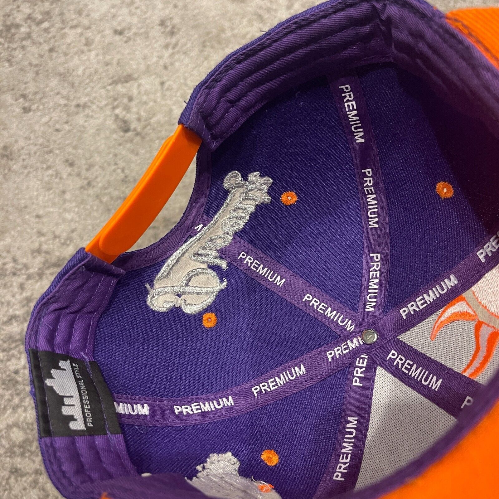 Supreme Phoenix New Leader Splash Snapback Hat Purple Orange Sports Size ONE SIZE - 8 Thumbnail