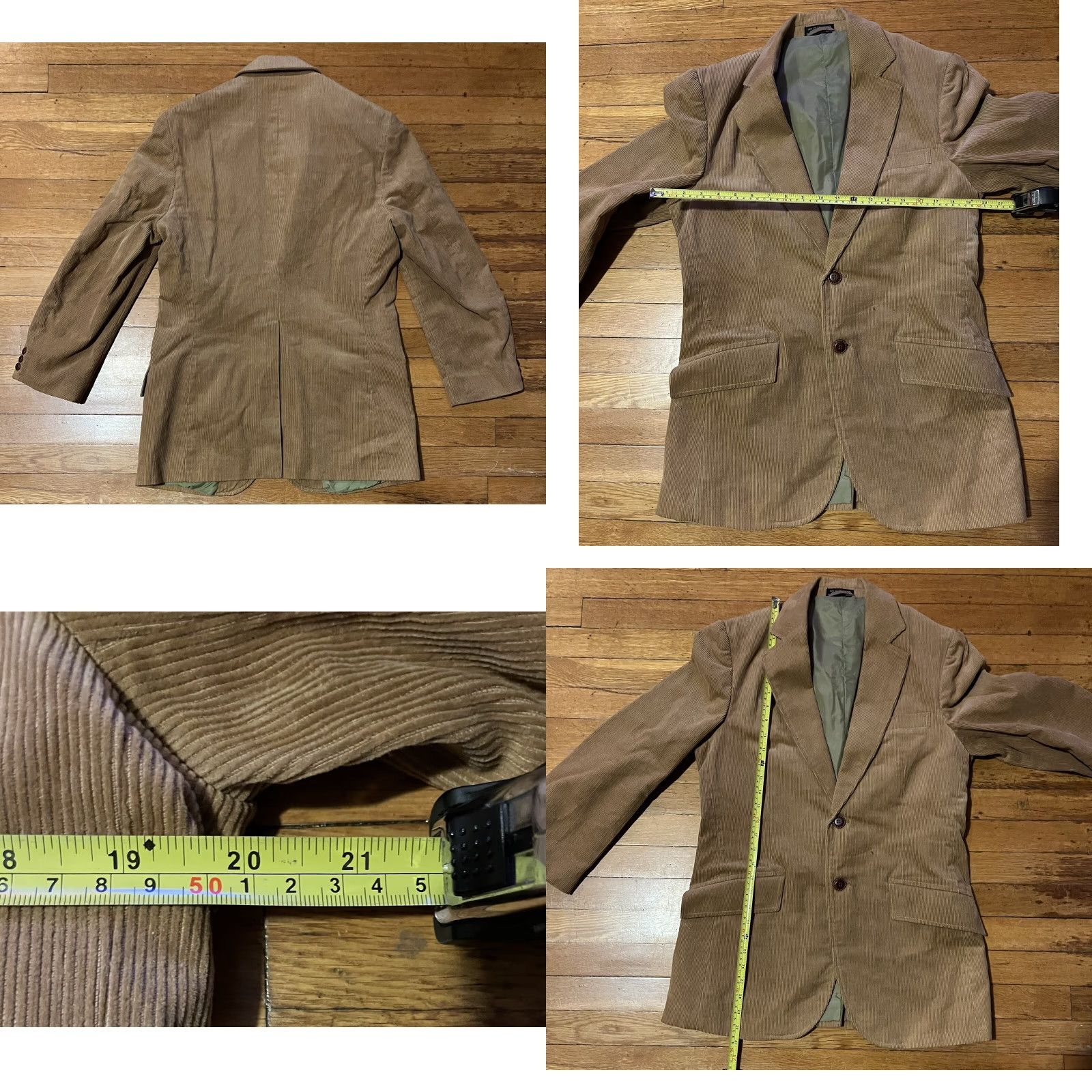 Vintage VINTAGE Envoy Corduroy Blazer Mens Large 38 Brown 70s Jacket Size 38R - 8 Thumbnail