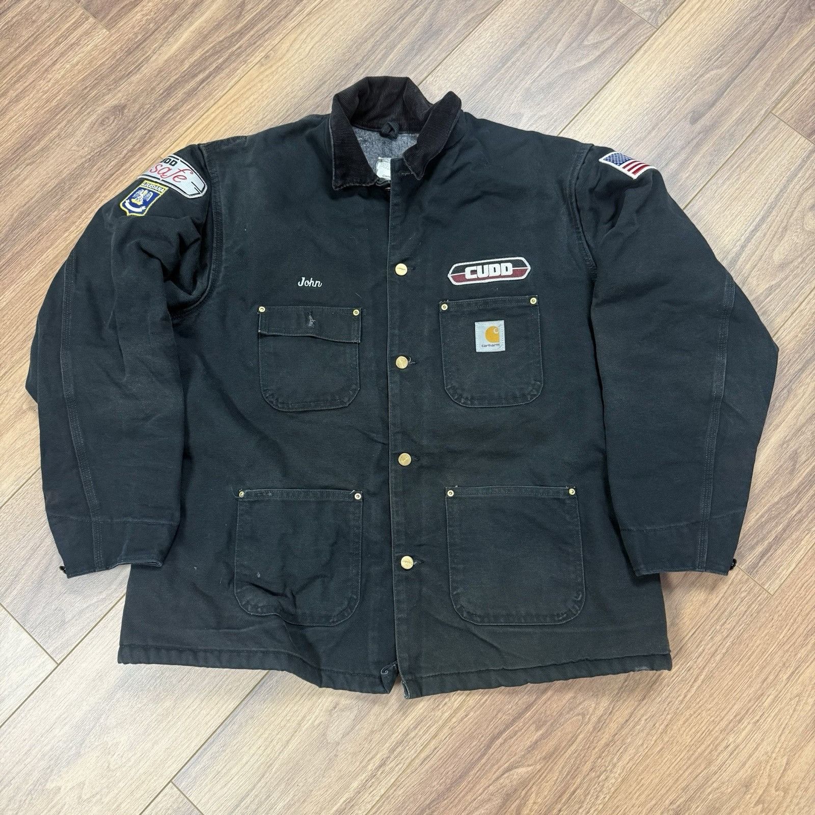 Carhartt Vintage Carhartt C001 Blanket Lined Chore Coat Duck Canvas W Size US XL / EU 56 / 4 - 1 Thumbnail