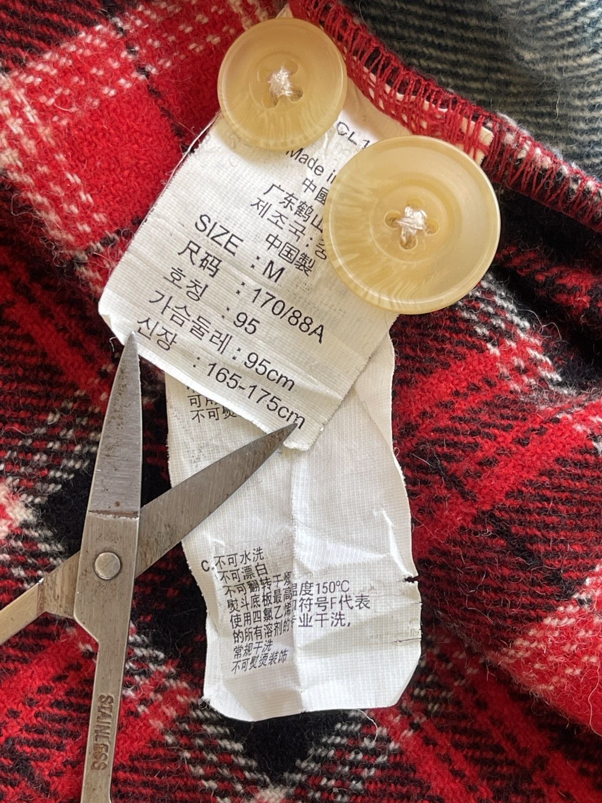 Levi's Vintage Levis Wool Tartan Flannel Size M / US 6-8 / IT 42-44 - 9 Thumbnail
