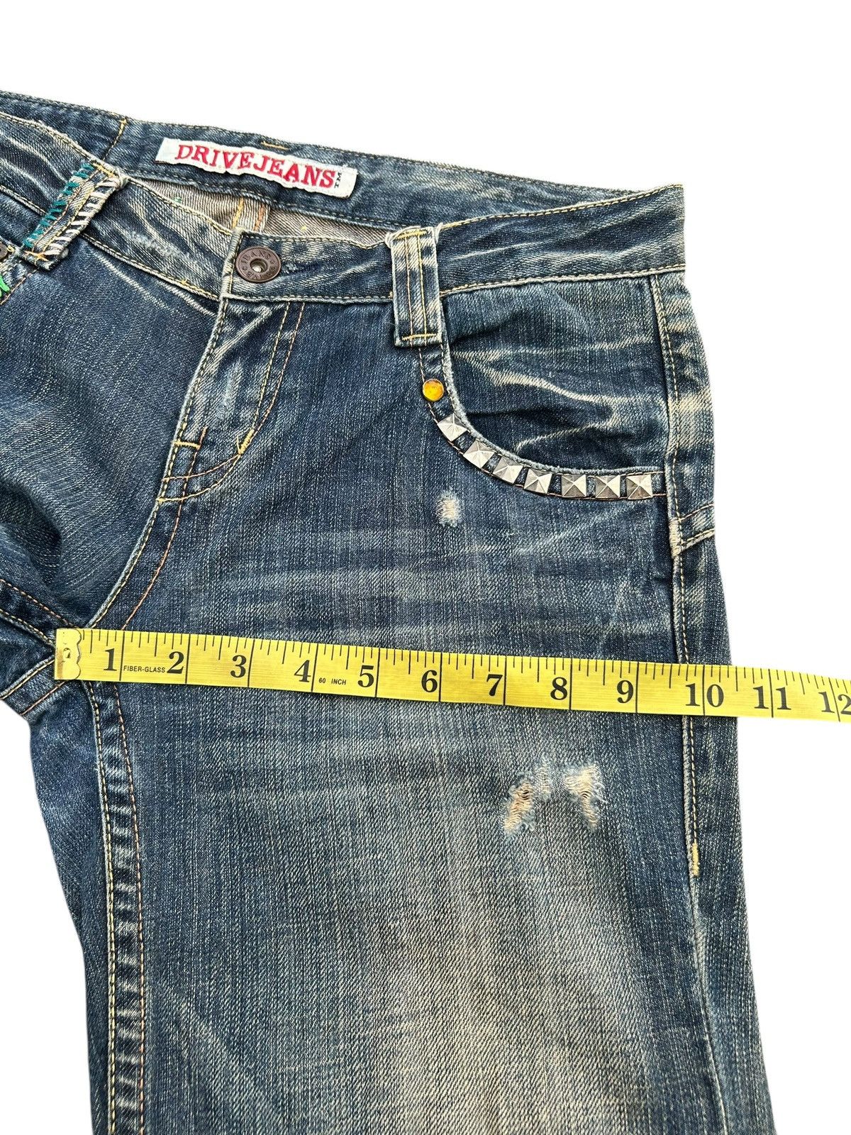 Kapital × Undercover × Vintage Flare Japanese Drive Jeans Sunfaded Denim Jeans Size US 31 - 22 Thumbnail
