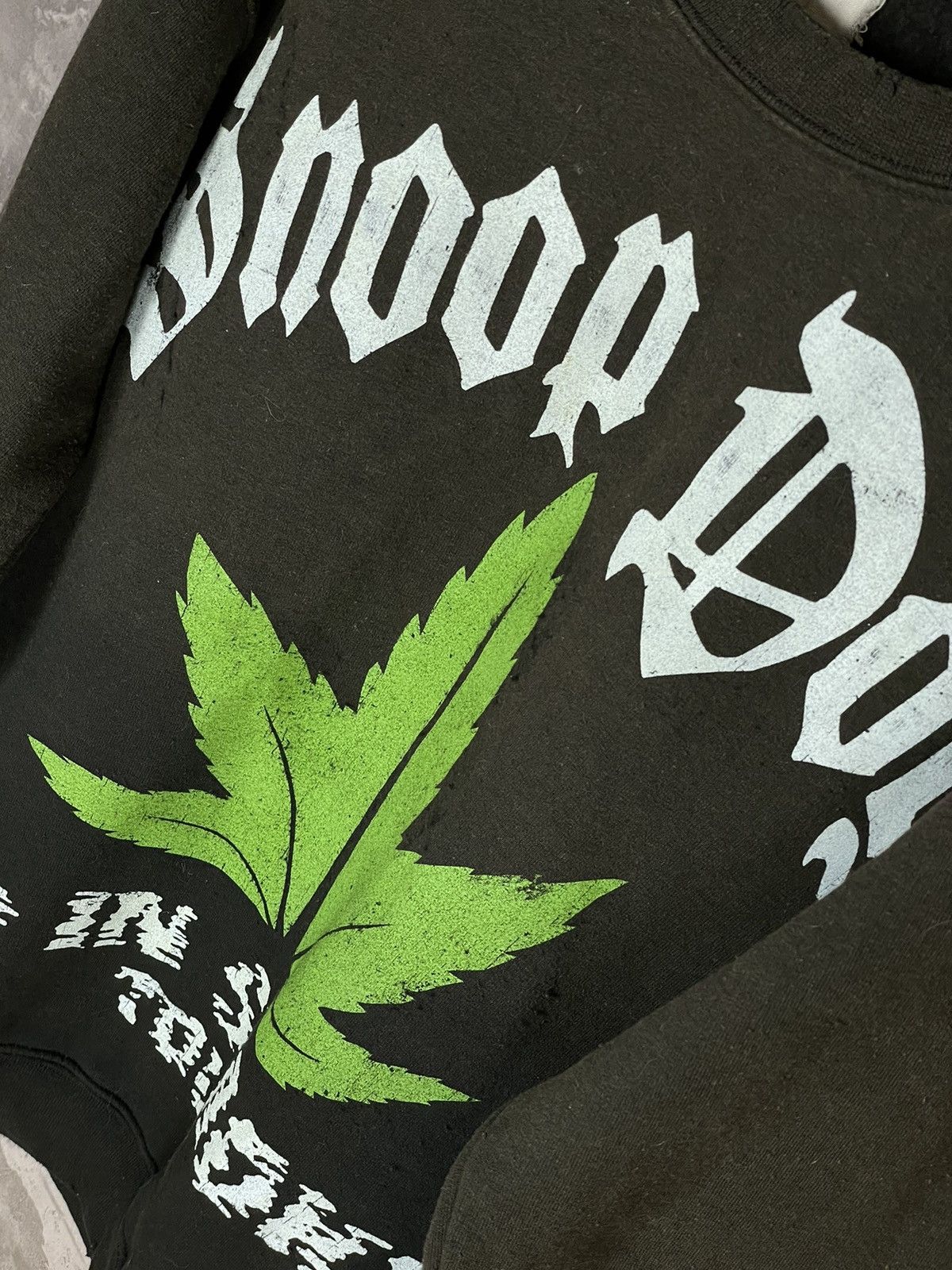 Snoop Dogg × Vintage Snoop Dog Vintage 90S Crazy Distressed Rasta Sweatshirt Size US M / EU 48-50 / 2 - 8 Thumbnail