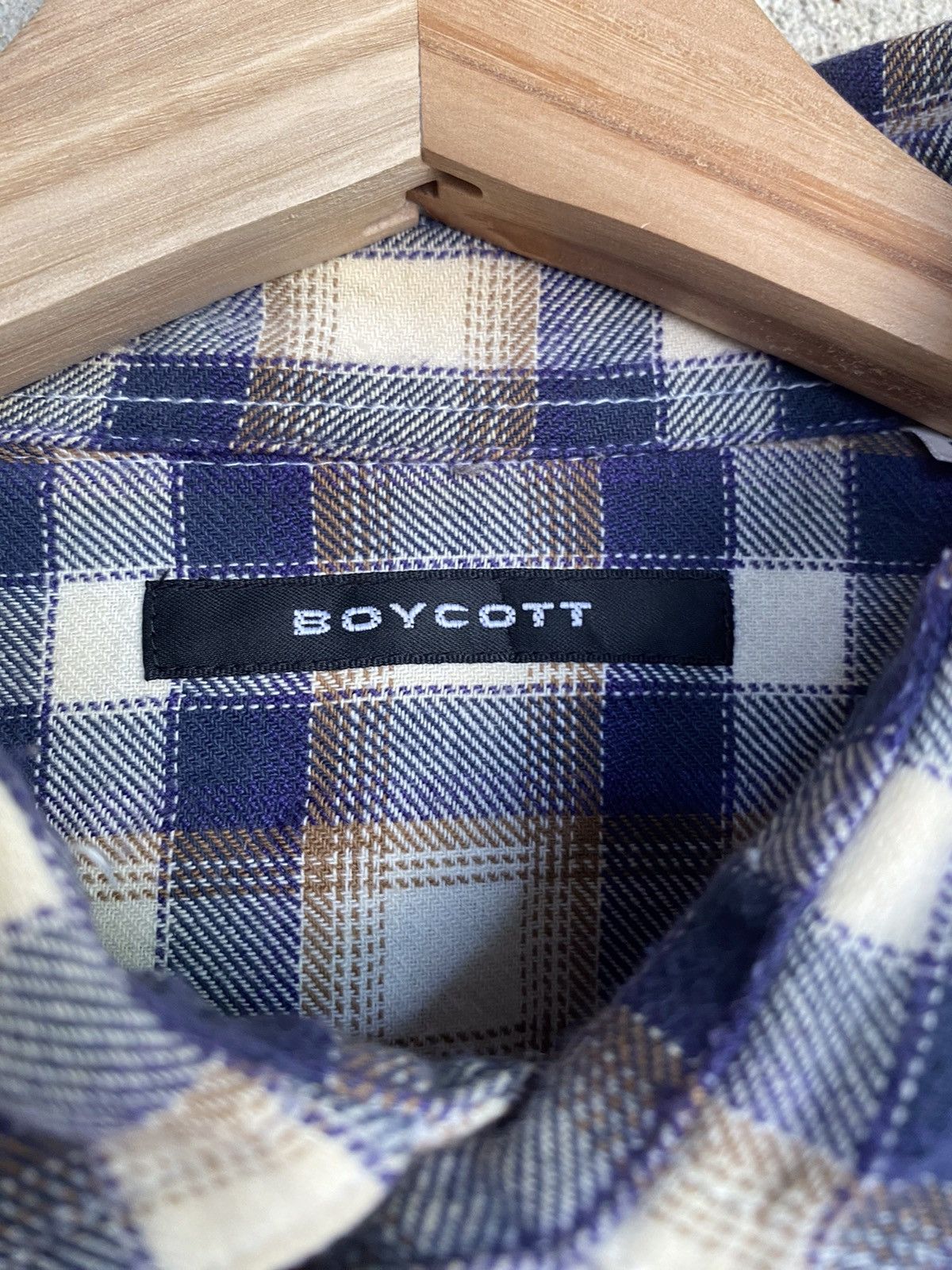 Boycott Boycott Plaid Tartan Flannel Shirt Size US S / EU 44-46 / 1 - 4 Thumbnail