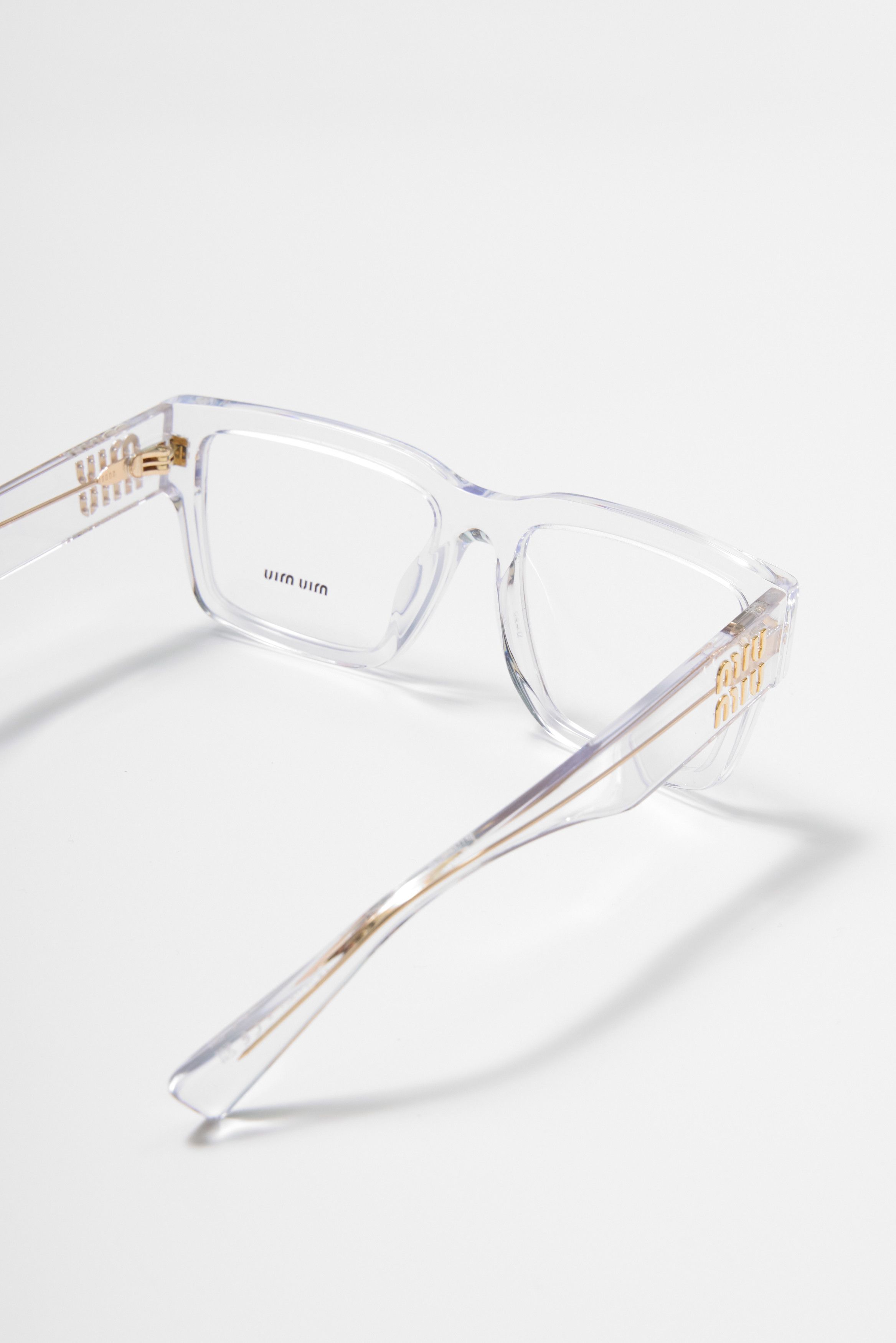 Miu Miu NEW Miu Miu MU02XV 2AZ1O1 Rectangle Women Eyeglasses Size ONE SIZE - 6 Thumbnail