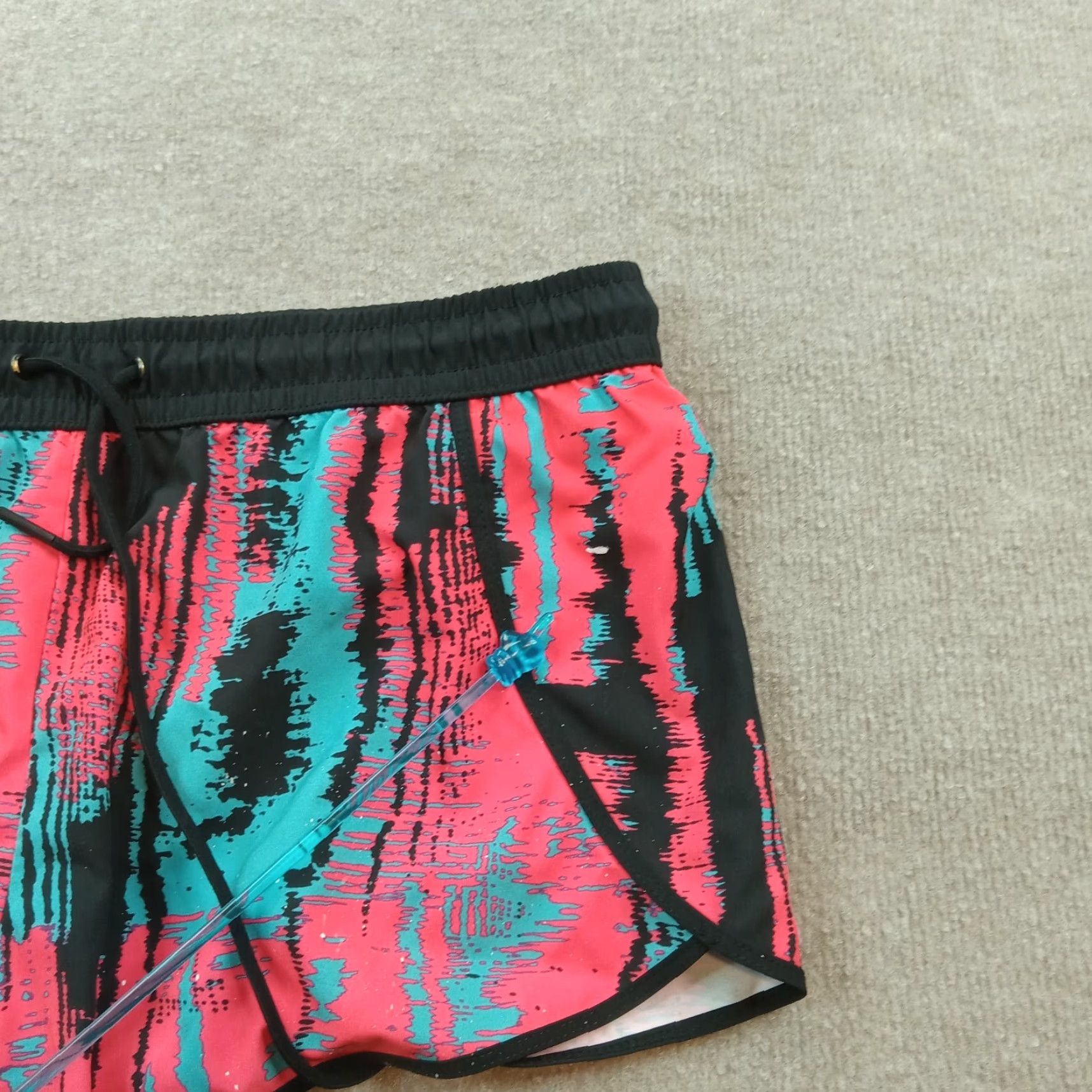 Fabletics Fabletics Womens Shorts Large Pink Blue Elastic Waist Drawstring Running Size 33" - 7 Thumbnail