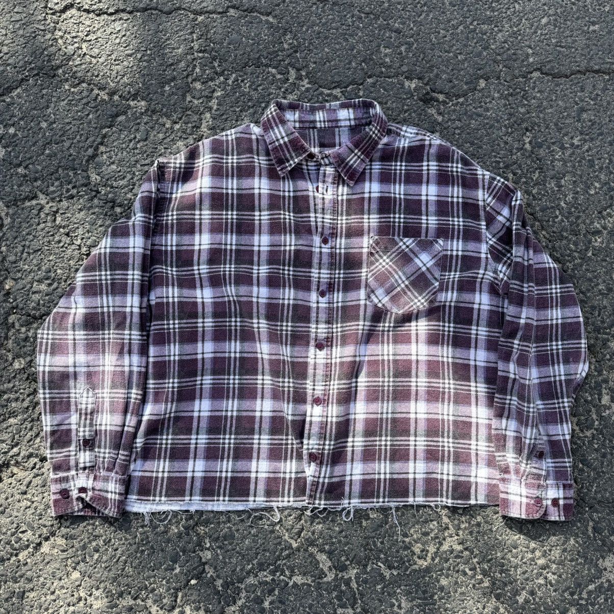 Purple Distressed Flannel Purple Distressed Flannel