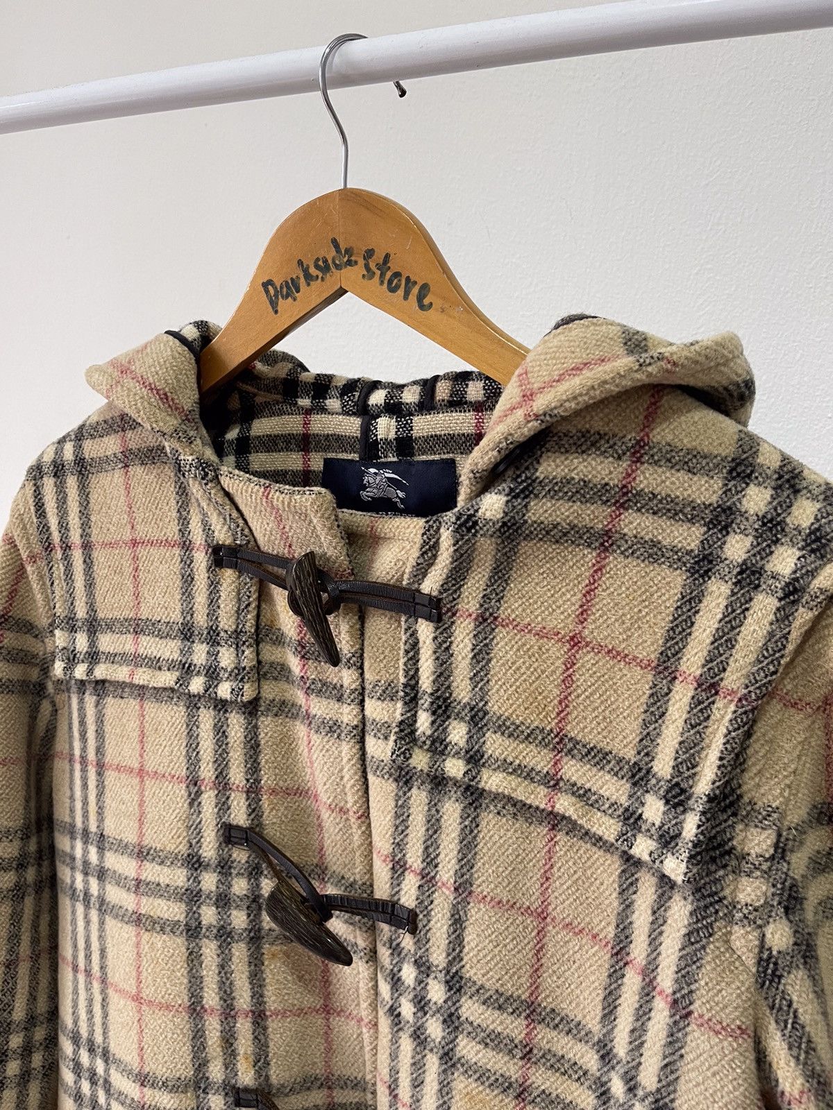 Burberry × Vintage Burberry Nova Check Duffle Coat Size US M / EU 48-50 / 2 - 8 Thumbnail