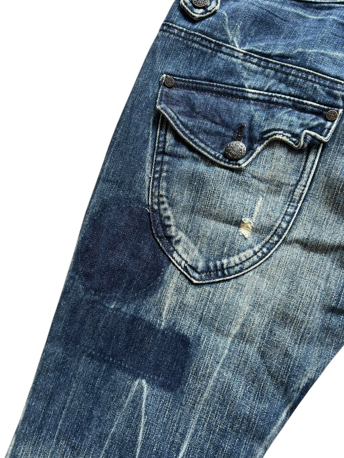 Kapital Flare Japanese Punk Style Distressed Denim Jeans Size US 32 / EU 48 - 16 Thumbnail