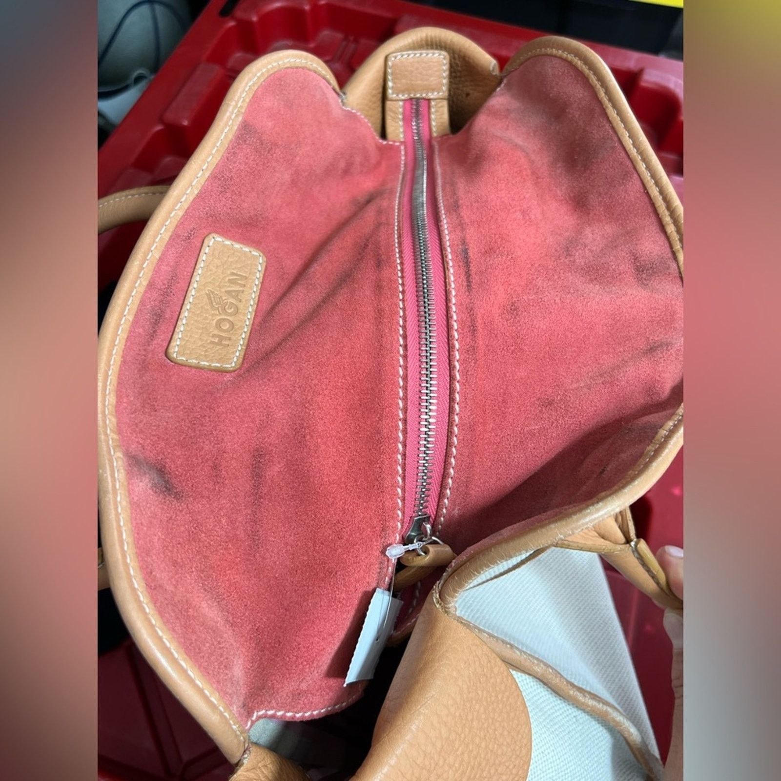 Hogan HOGAN Leather And Canvass Satchel Bag Made in Italy Size ONE SIZE - 7 Thumbnail