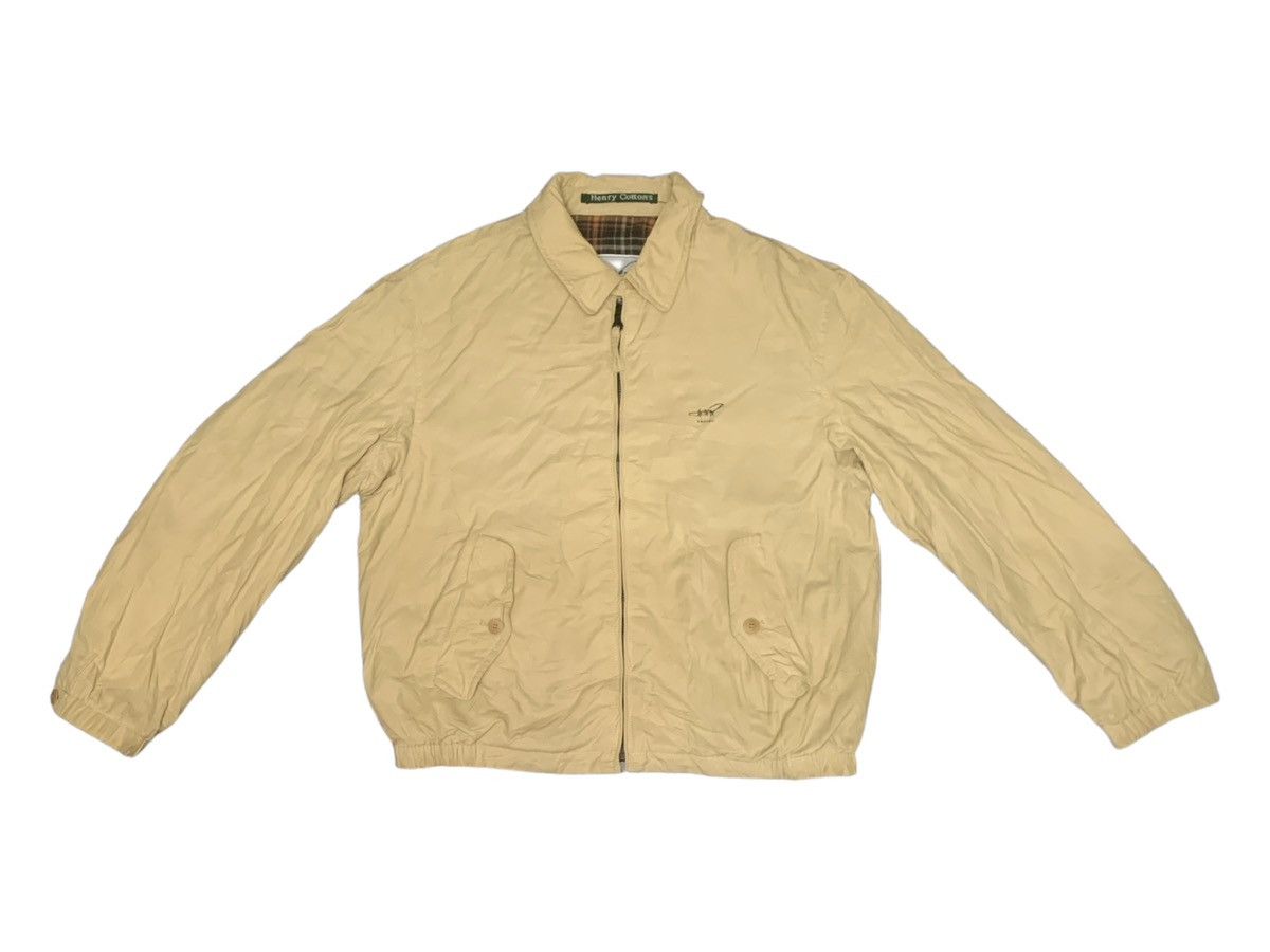 image of Henry Cottons x Italian Designers Design Vintage Henry Cotton’S Zipper Jackets in Cream (Size Mediu