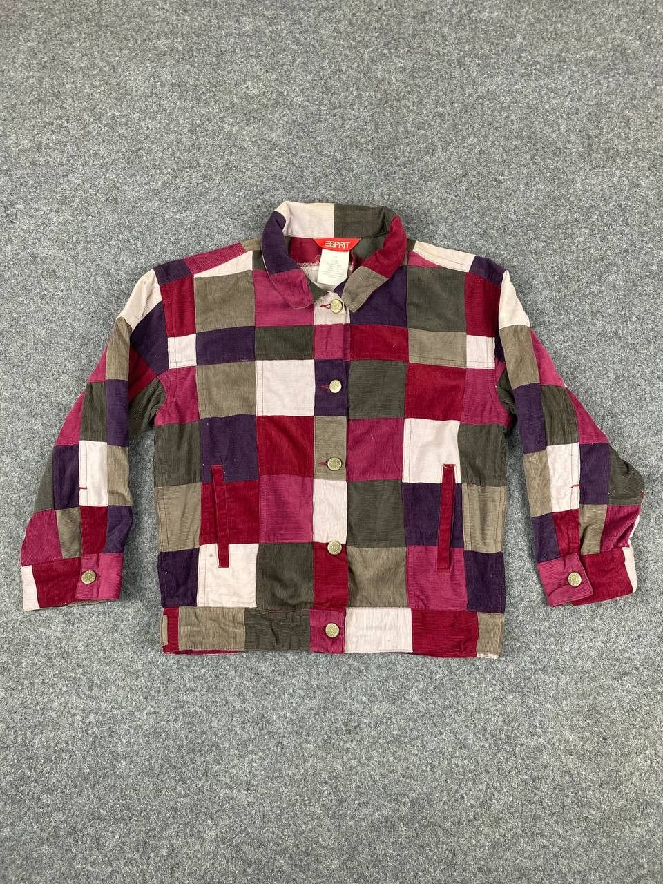 Esprit esprit multicolor patchwork corduroy jacket nice design Size US M / EU 48-50 / 2 - 1 Thumbnail