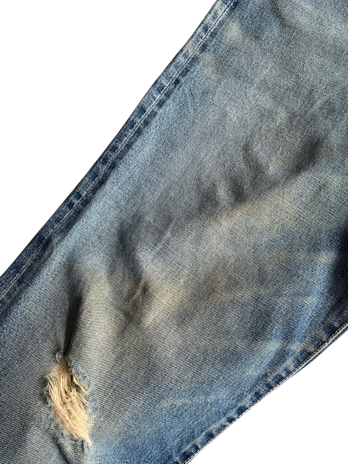 Japanese Brand × Kapital × Vintage SPELLBOUND DOMINGO SELVEDGE BUTTON FLY DISTRESSED DENIM Size US 32 / EU 48 - 17 Thumbnail