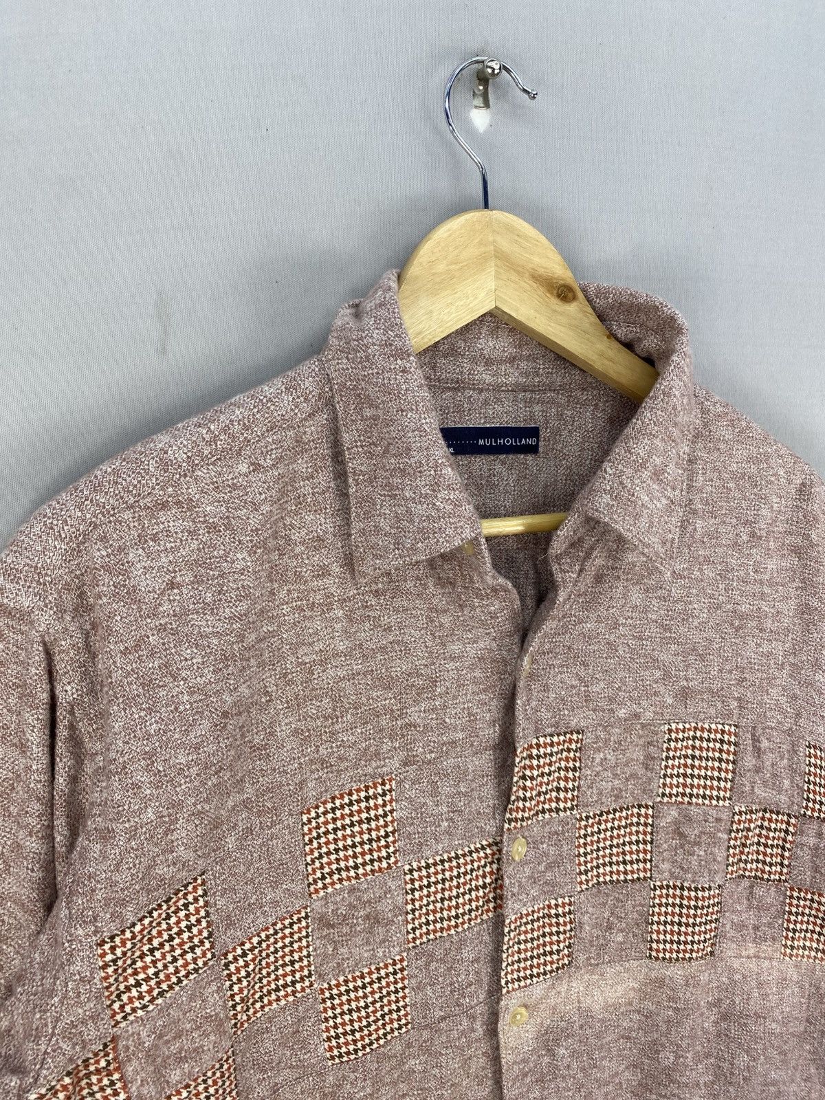 Flannel Mulholland Houndstooth Patchwork Flannel Shirt Size US M / EU 48-50 / 2 - 2 Thumbnail