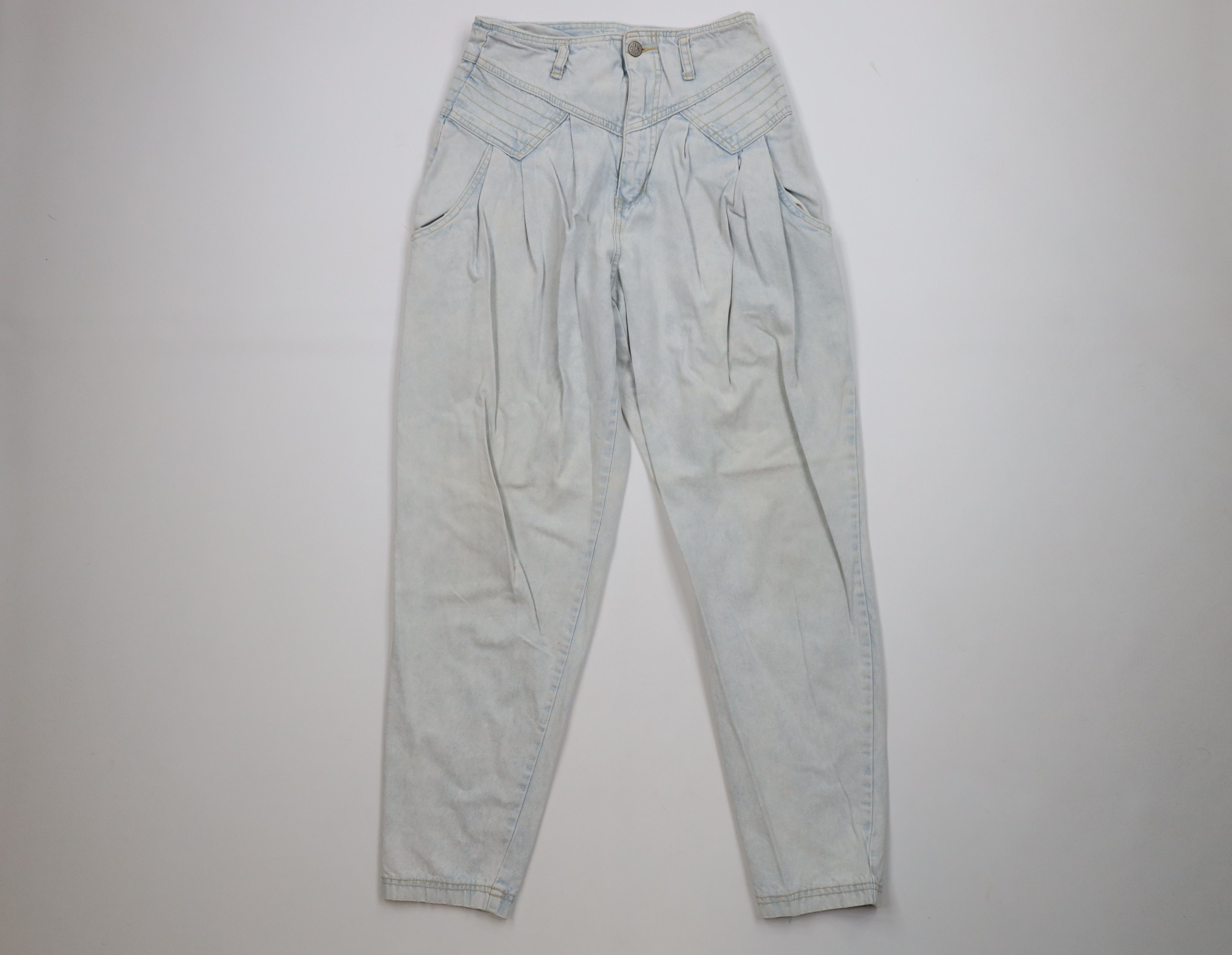 Vintage Vintage 80s 90s Streetwear Acid Wash Relaxed Tapered Jeans Size 28" / US 6 / IT 42 - 1 Thumbnail