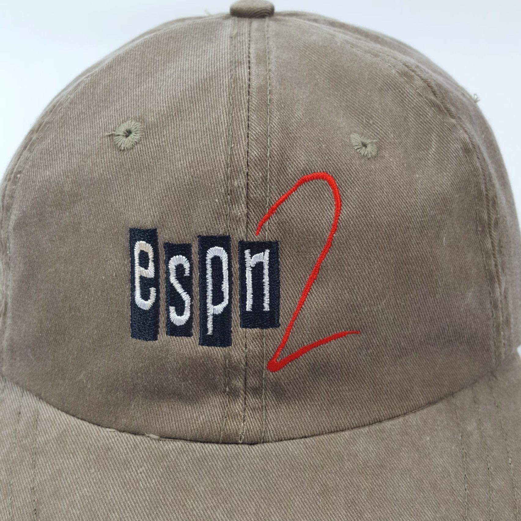 Etro VINTAGE ESPN 2 Snapback Baseball Cap Hat, One Size, Brown, Adjustable, Retro 90s Y2K Sports Mens Size ONE SIZE - 2 Thumbnail
