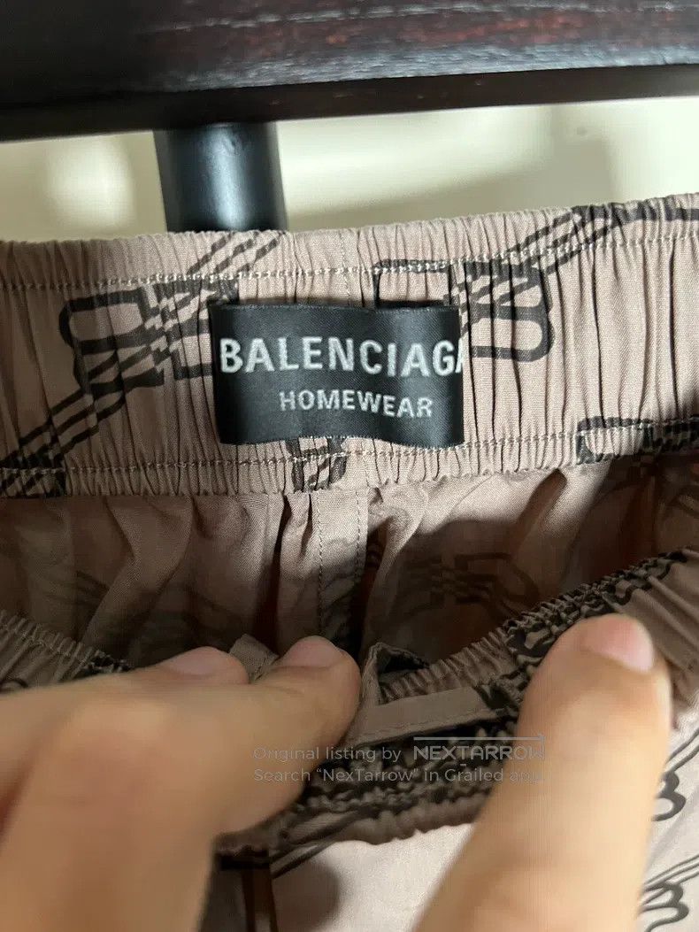 Balenciaga Balenciaga Khaki BB logo lettering old money style shorts Size US 30 / EU 46 - 4 Thumbnail