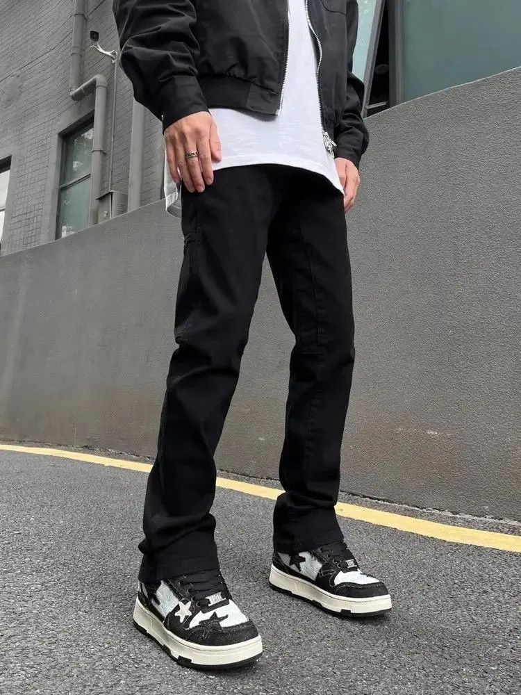 Japanese Brand Straight leg micro flared button up jeans Size US 32 / EU 48 - 3 Thumbnail