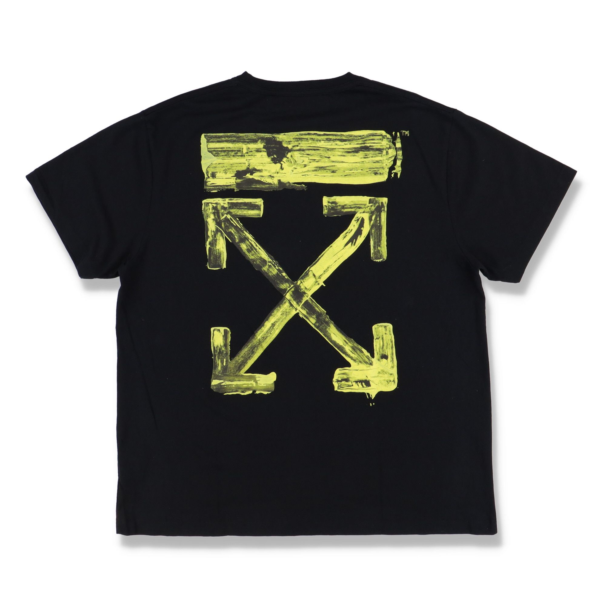 Off white black and yellow t shirt hotsell