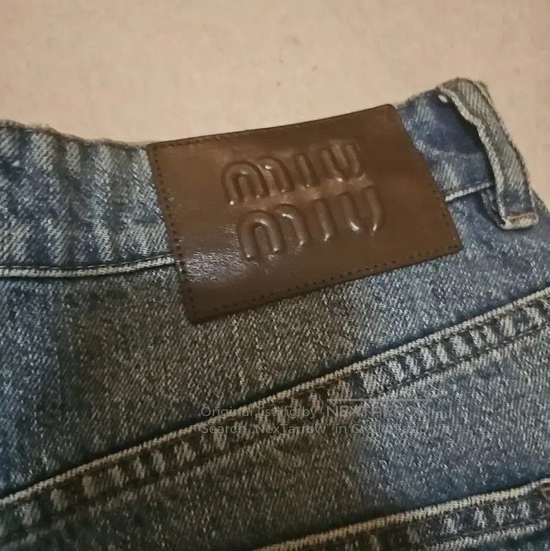 Miu Miu Miu Miu Blue Cotton Women's Shorts . Size 23" - 6 Thumbnail