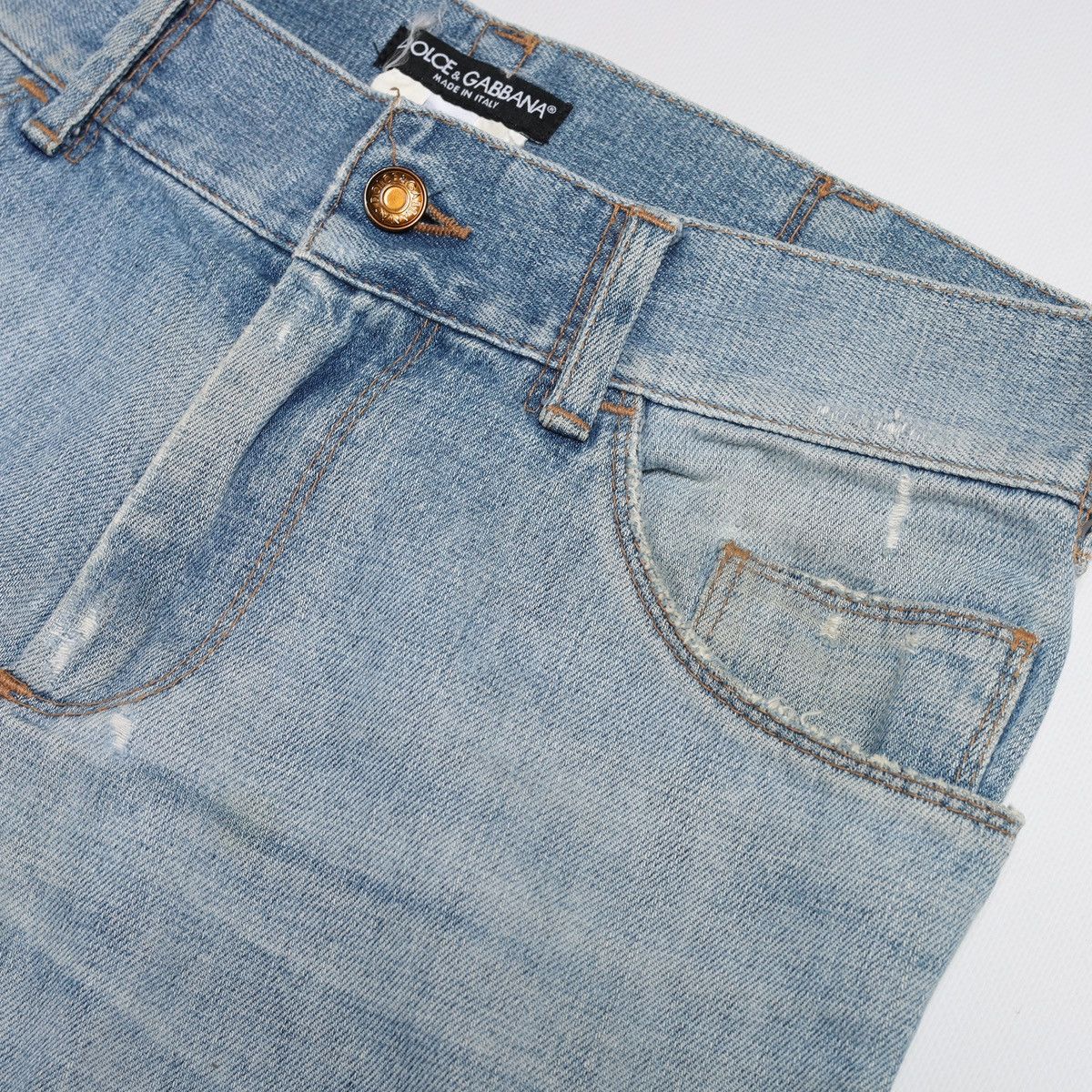 Dolce & Gabbana Dolce Gabbana Sky Blue Jeans Denim Pants Trousers Metal Logo Size US 32 / EU 48 - 9 Thumbnail