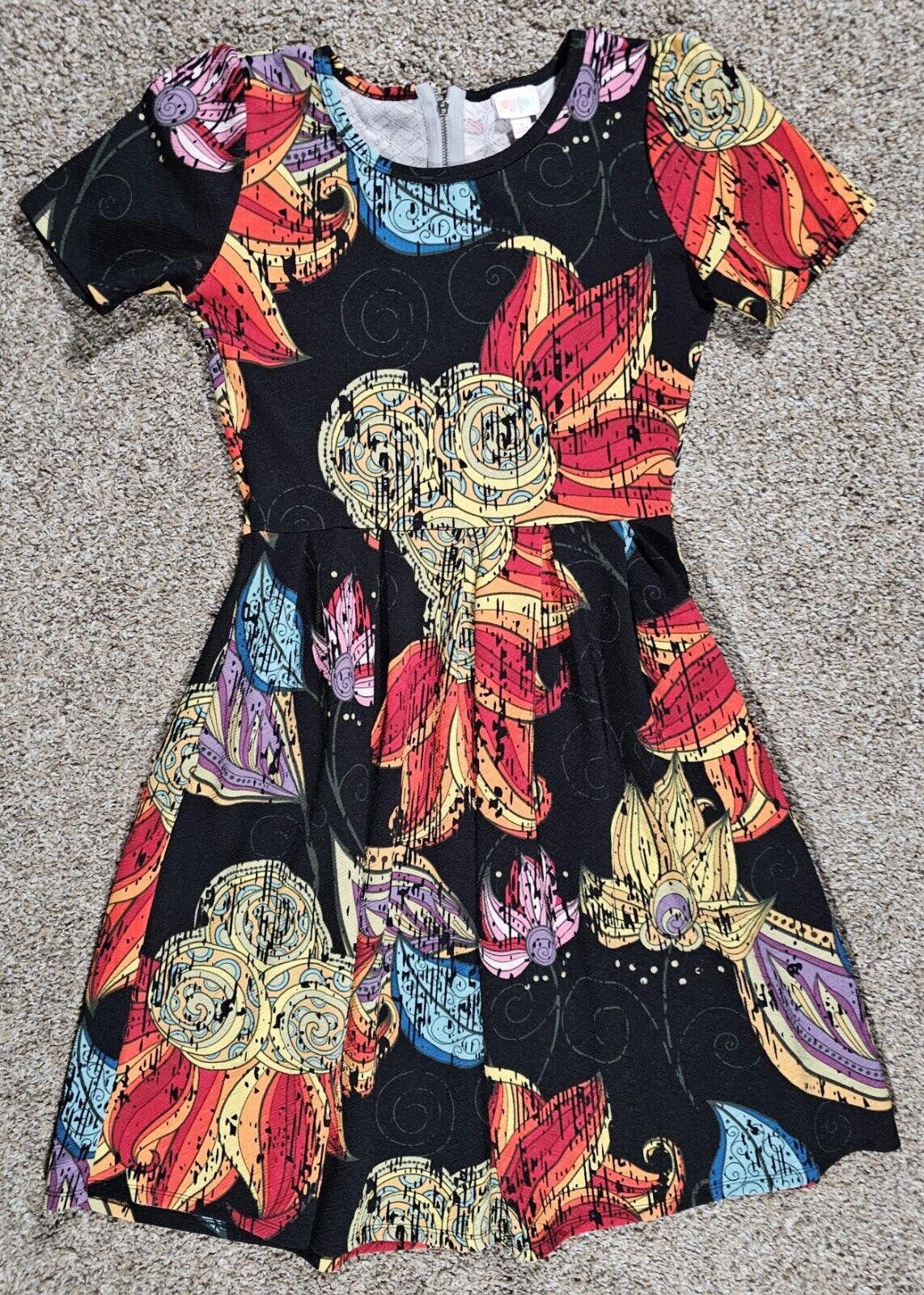 Designer lularoe floral dress simply comfortable Medium Size M / US 6-8 / IT 42-44 - 1 Thumbnail
