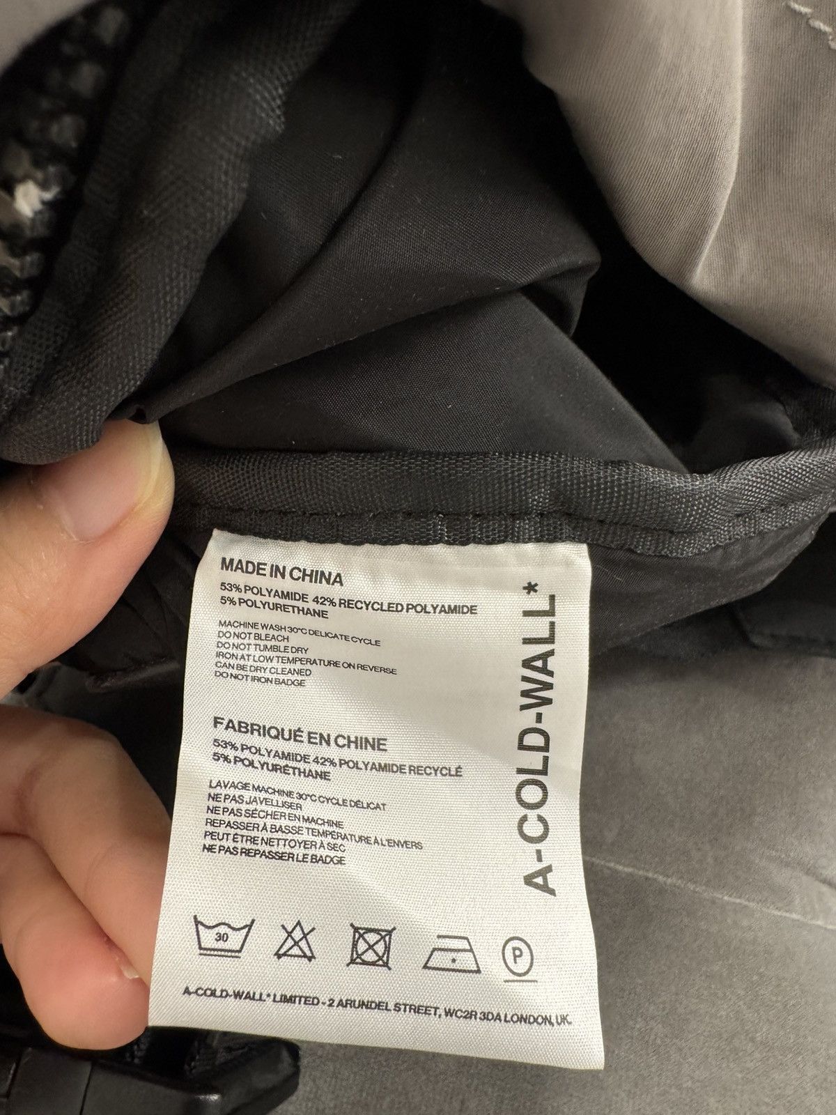 A-COLD-WALL* NWT Technical Logo Waist Bag - Grey, OS Size ONE SIZE - 6 Thumbnail