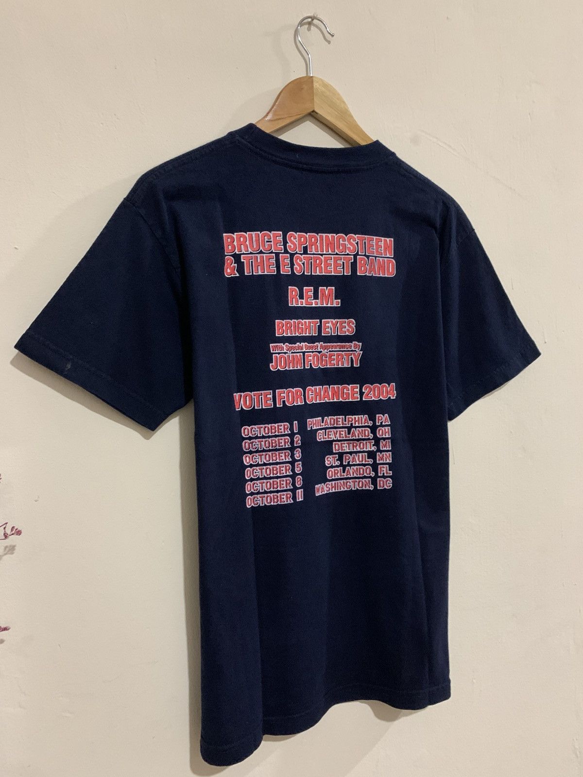 Band Tees × Vintage Vintage Band REM Bruce Springsteen Tour Vote For Change tee Size US M / EU 48-50 / 2 - 4 Thumbnail