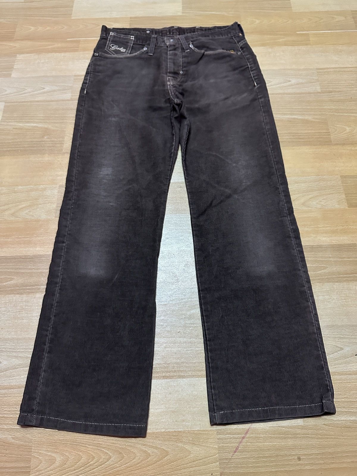 G-Star × Vintage Rare🔥G Star Raw Corduroy Denim Size US 31 - 1 Thumbnail