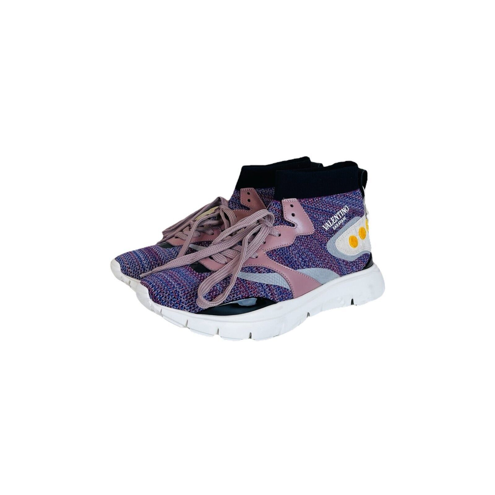 Valentino Valentino Men Trainers Knitted Rockstud Sneakers Size US 9 / EU 42 - 7 Thumbnail