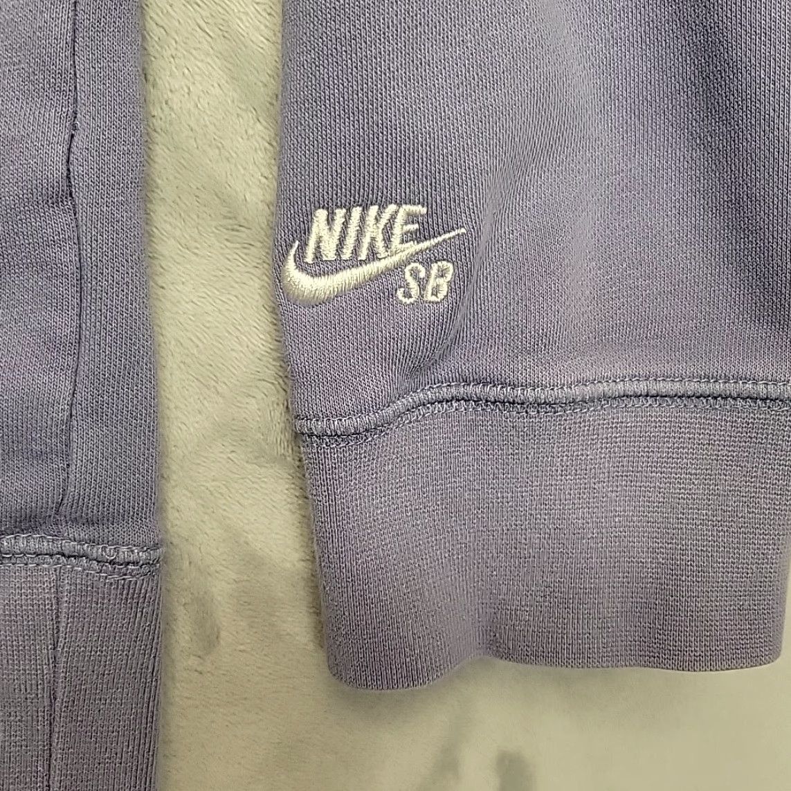 Nike VINTAGE Nike SB Hoodie Mens L Blue Embroidered Skate Fleece Sweatshirt Retro Size US L / EU 52-54 / 3 - 2 Thumbnail