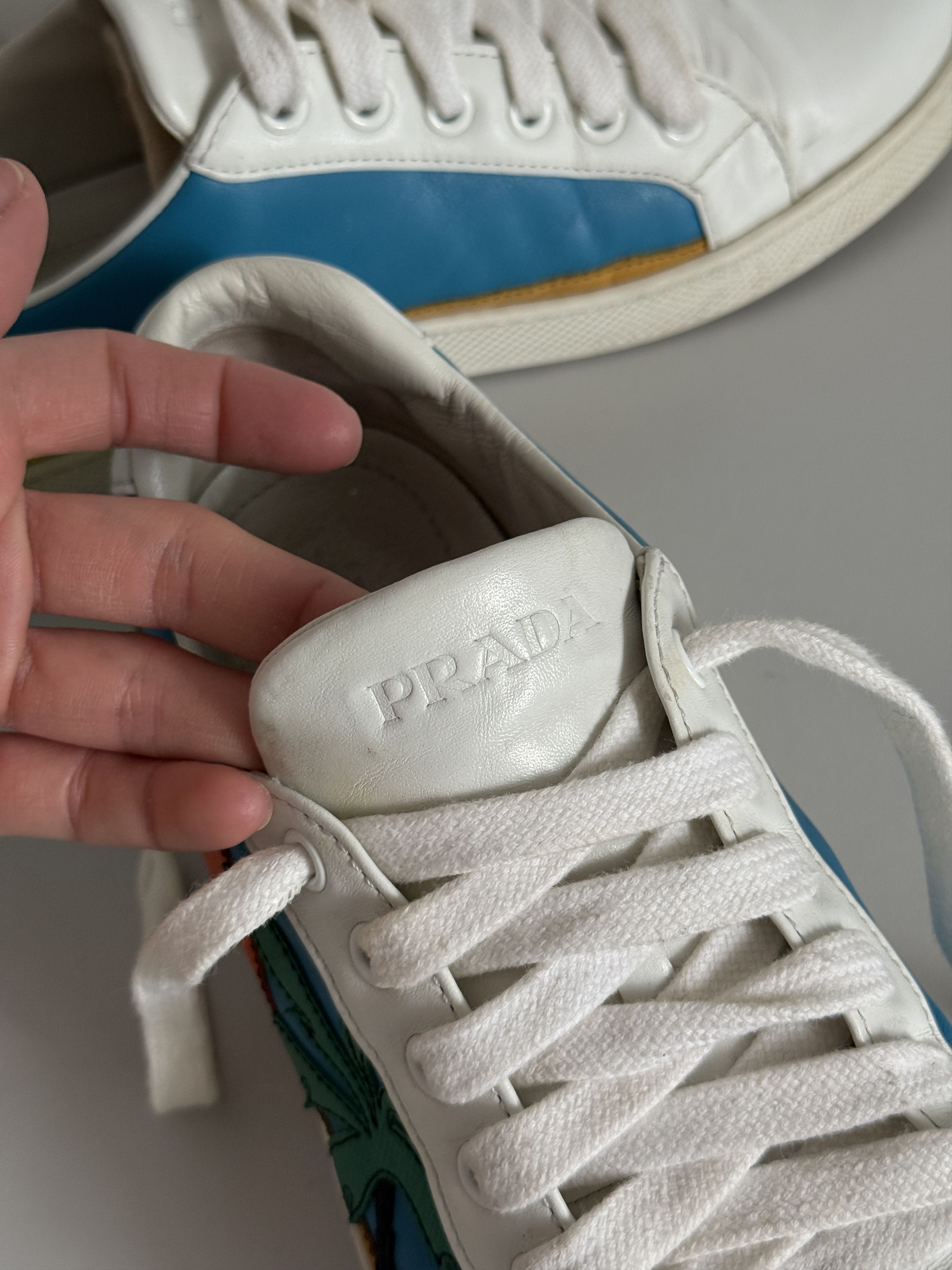 Prada Prada Egyptian Pyramid Low Sneakers Size US 8 / IT 38 - 11 Thumbnail
