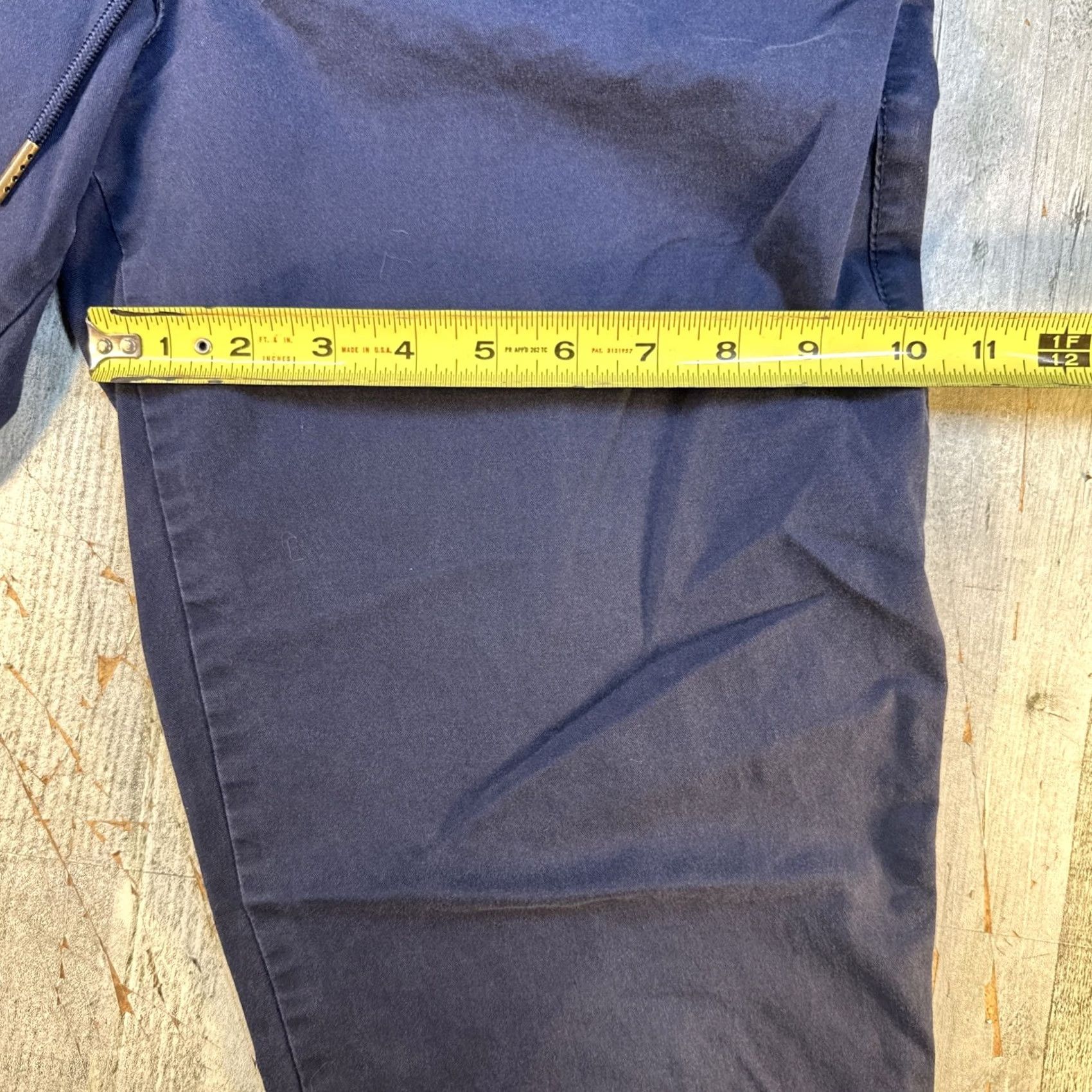 Gap Gap Mens Medium M Chino Drawstring Pants Blue Elastic Waist Straight Leg Casual 27Inseam M Machine Washable Pockets Size US 31 - 3 Thumbnail
