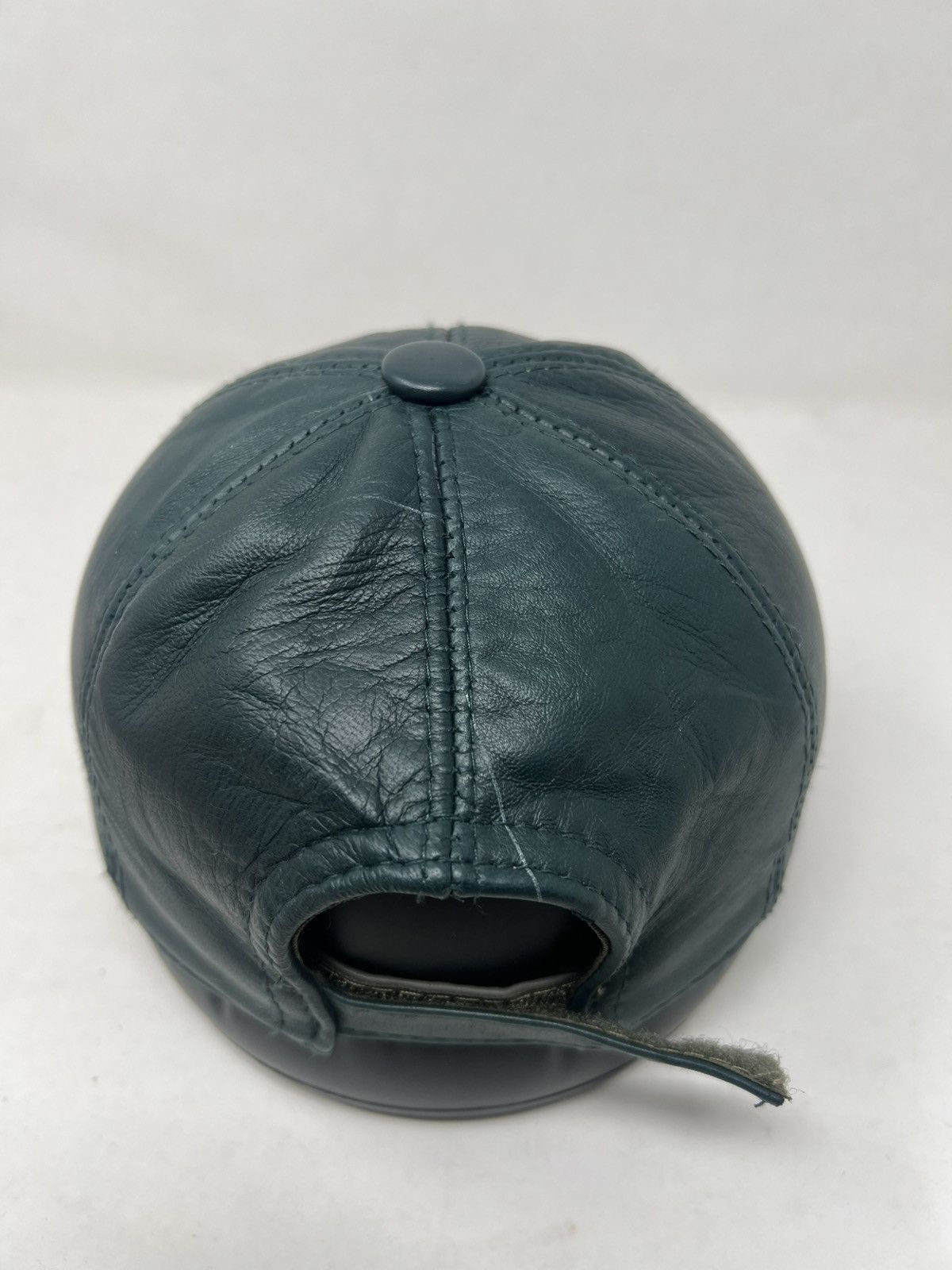 Japanese Brand Genuide Leather Suade Strapback Hat Size ONE SIZE - 8 Thumbnail