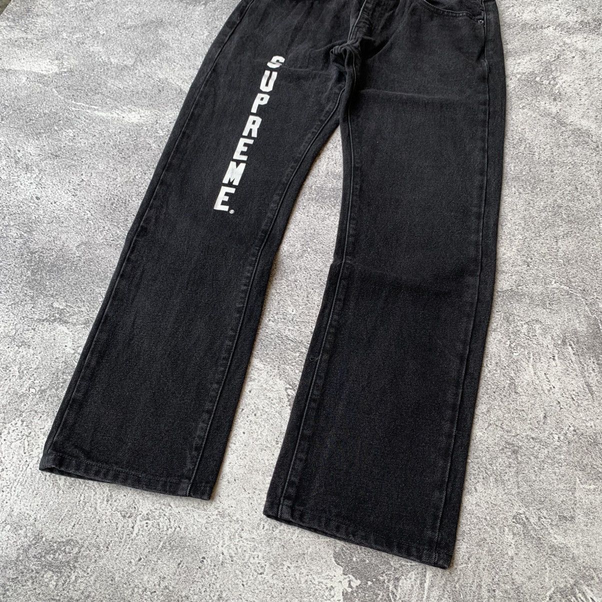 Levi's × Supreme Supreme x Levi’s Black Wash Denim Jeans Size US 31 - 5 Thumbnail