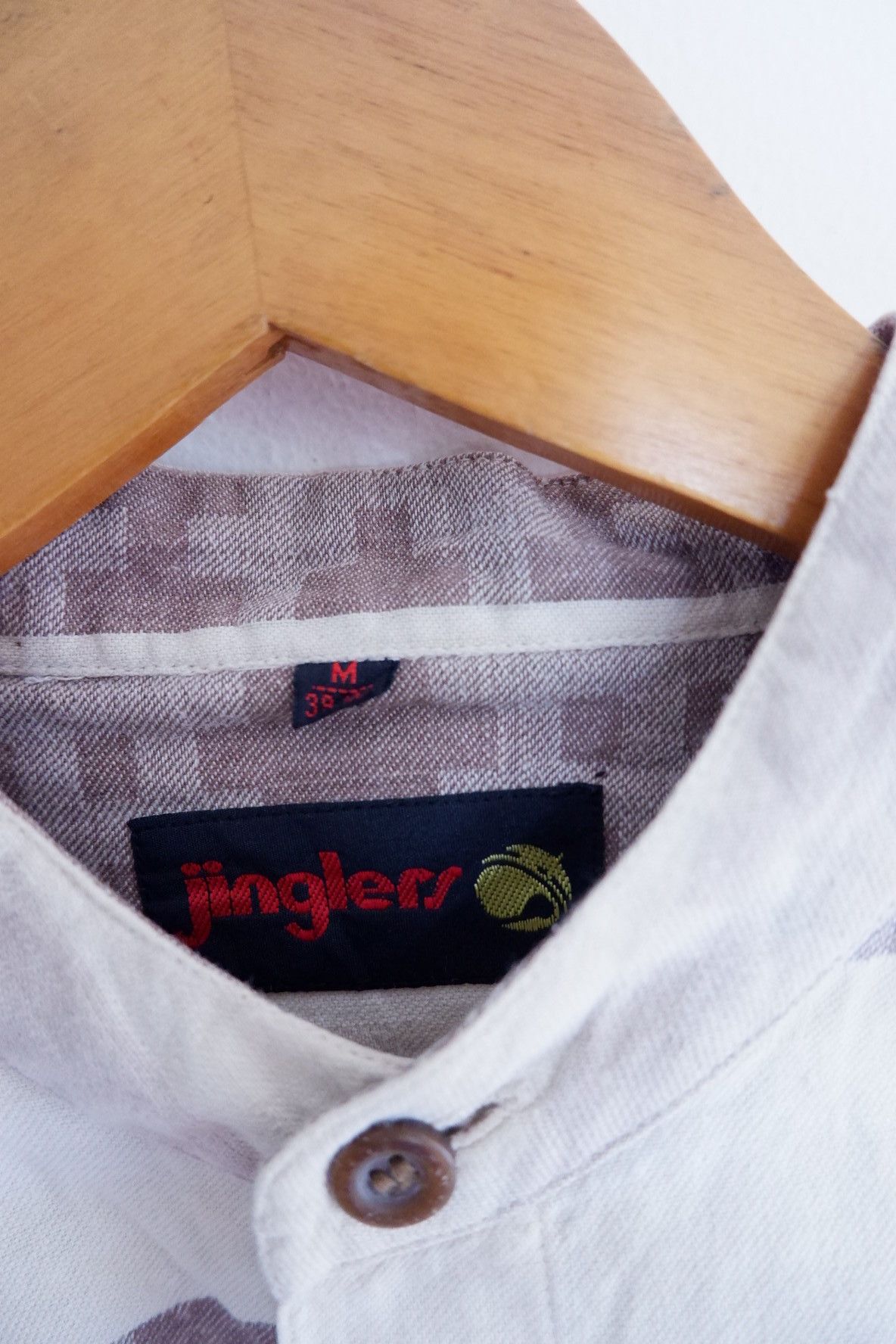 Japanese Brand Vintage Jinglers Mandarin Collar Shirts Size US L / EU 52-54 / 3 - 6 Thumbnail